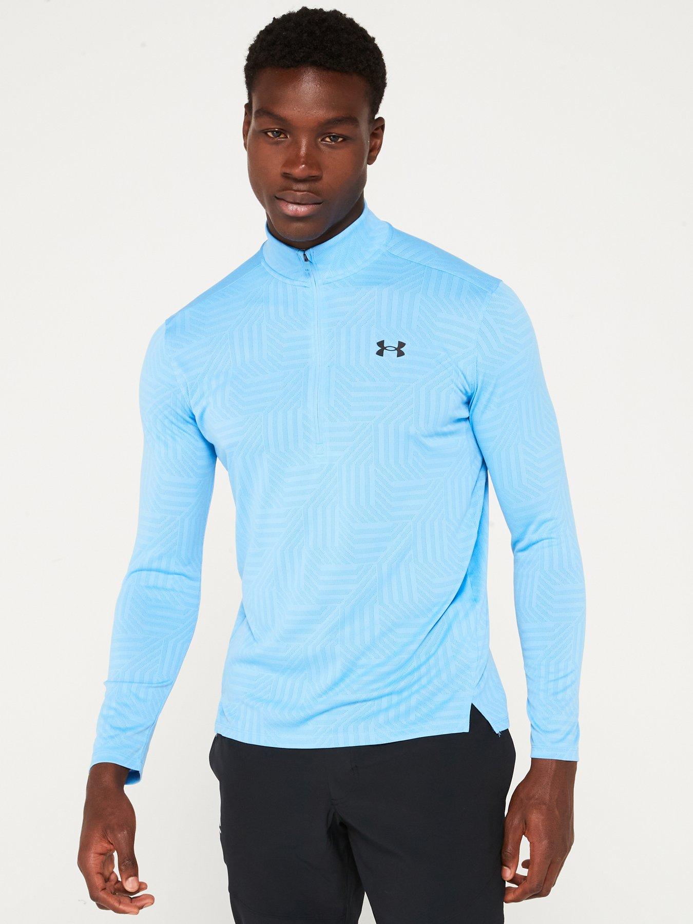 under-armour-mens-training-tech-vent-geotessa-12-zip-top-blue