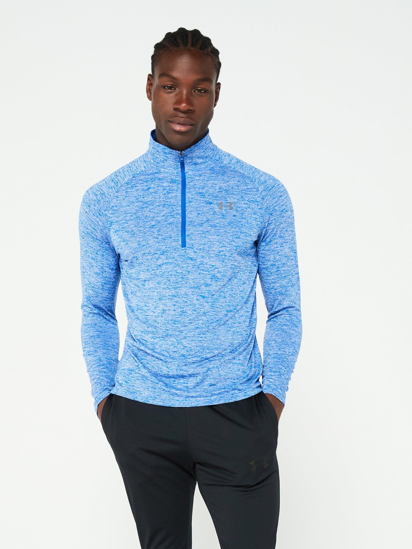 UNDER ARMOUR Men's Training Tech 2.0 1/2 Zip Top - Blue
