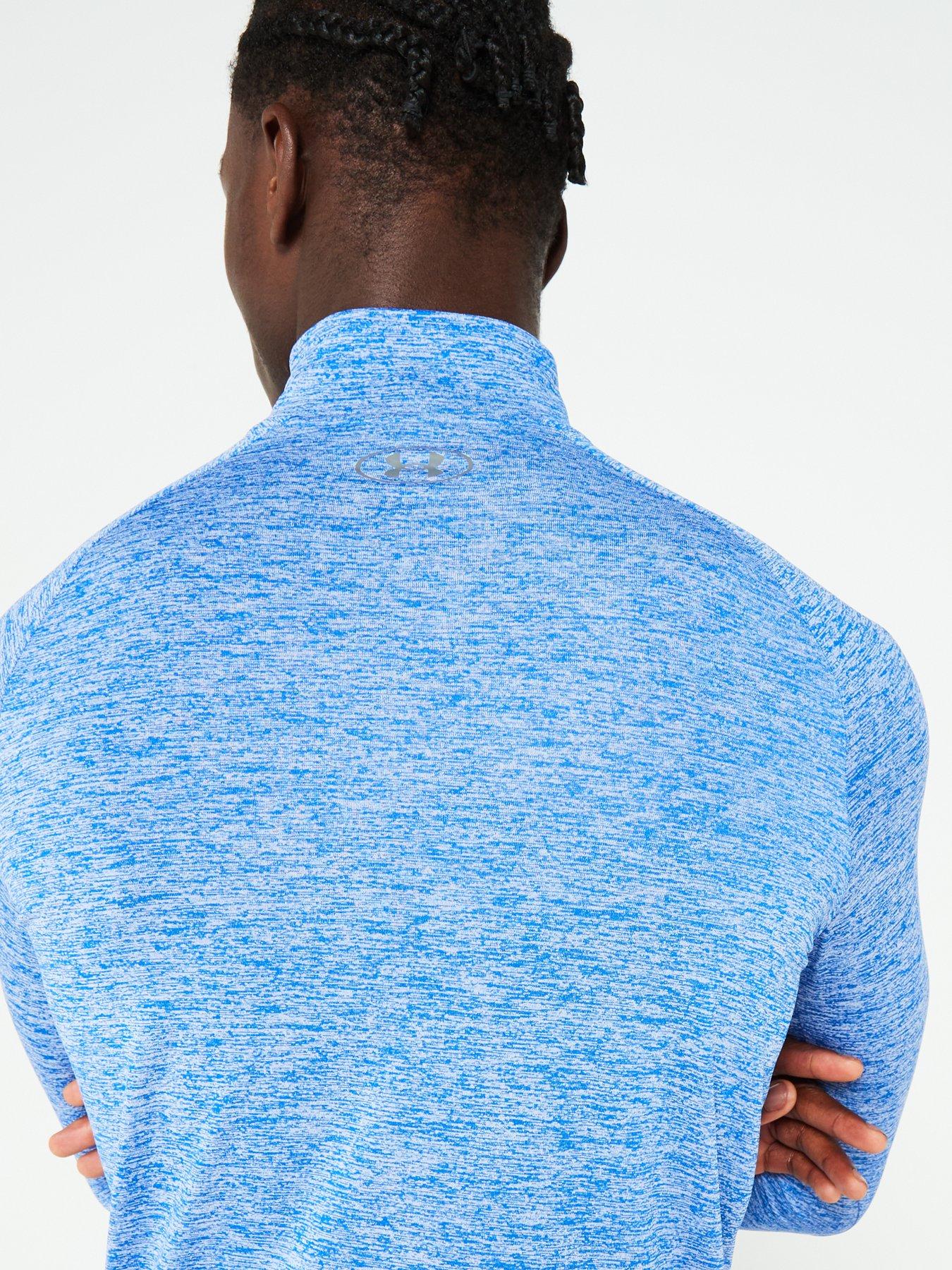  image of under-armour-mens-training-tech-20-12-zip-top-blue