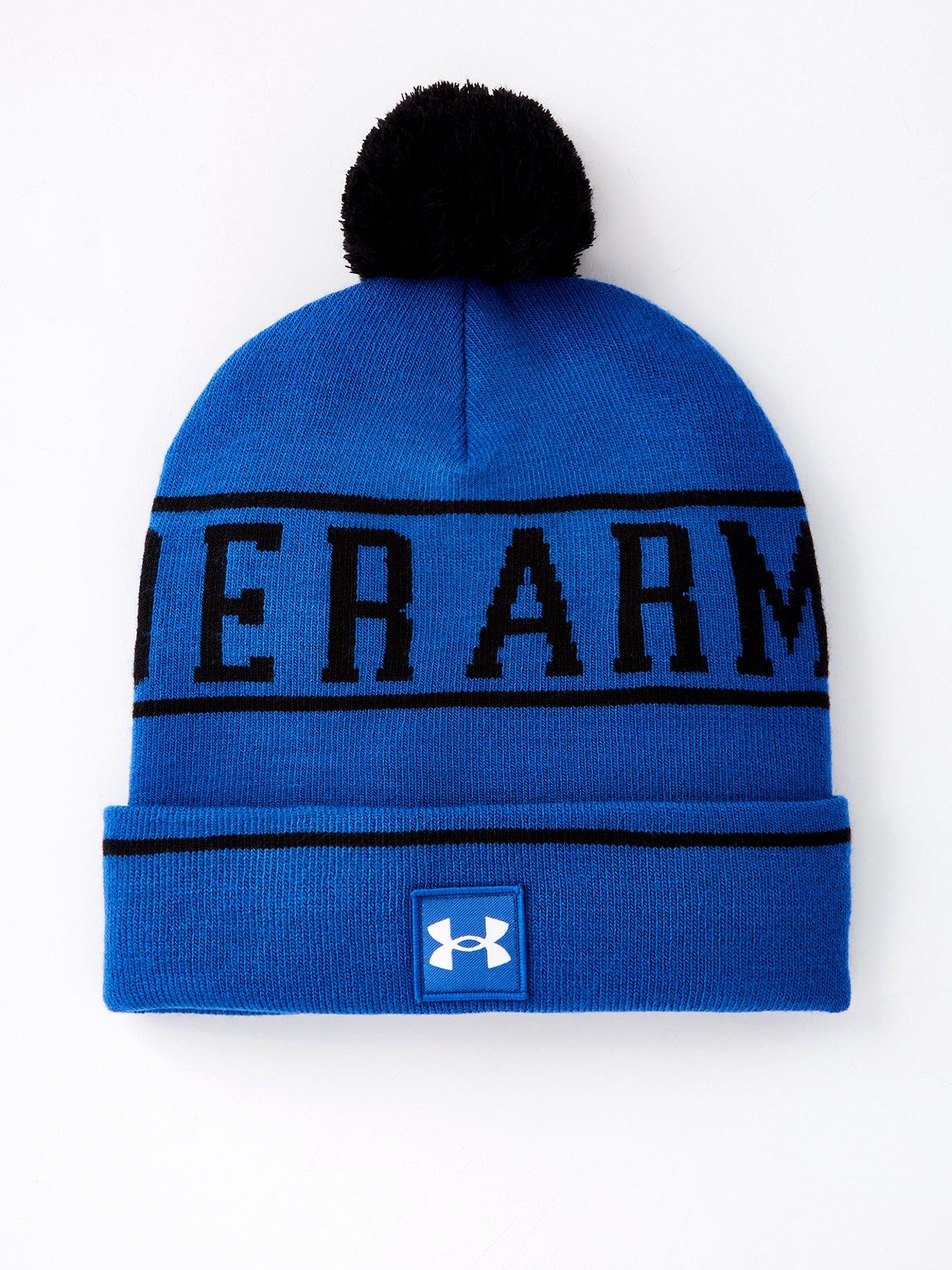  image of under-armour-mens-training-halftime-pom-beanie-blue