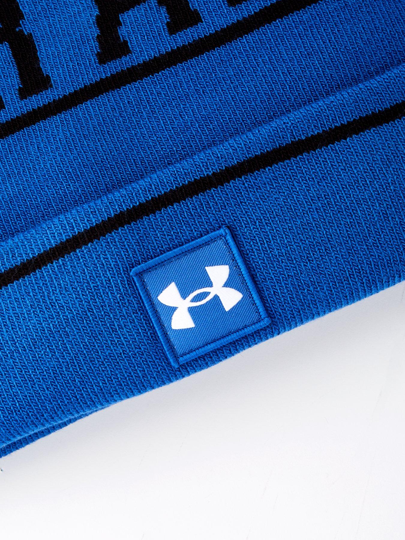  image of under-armour-mens-training-halftime-pom-beanie-blue