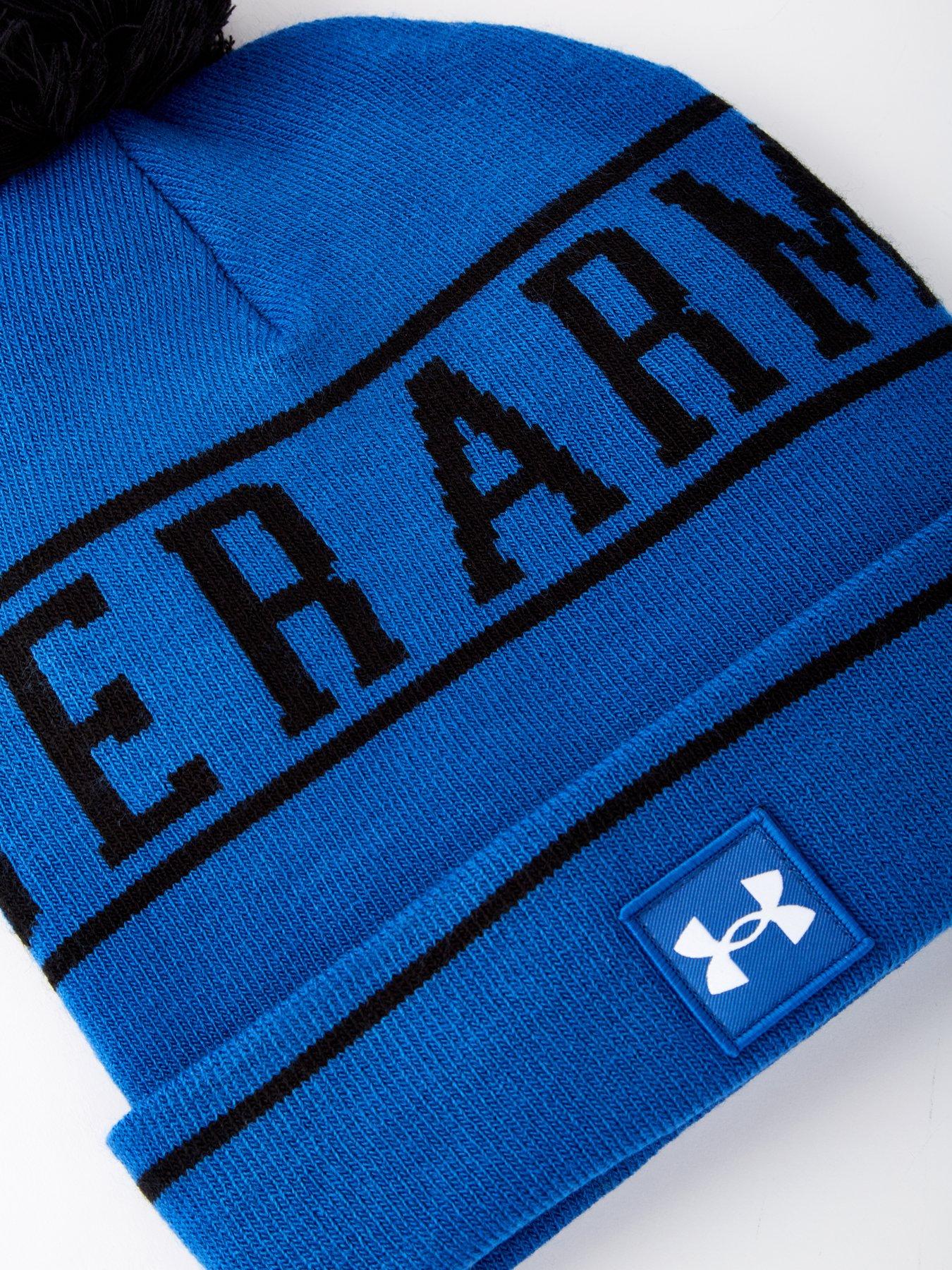  image of under-armour-mens-training-halftime-pom-beanie-blue