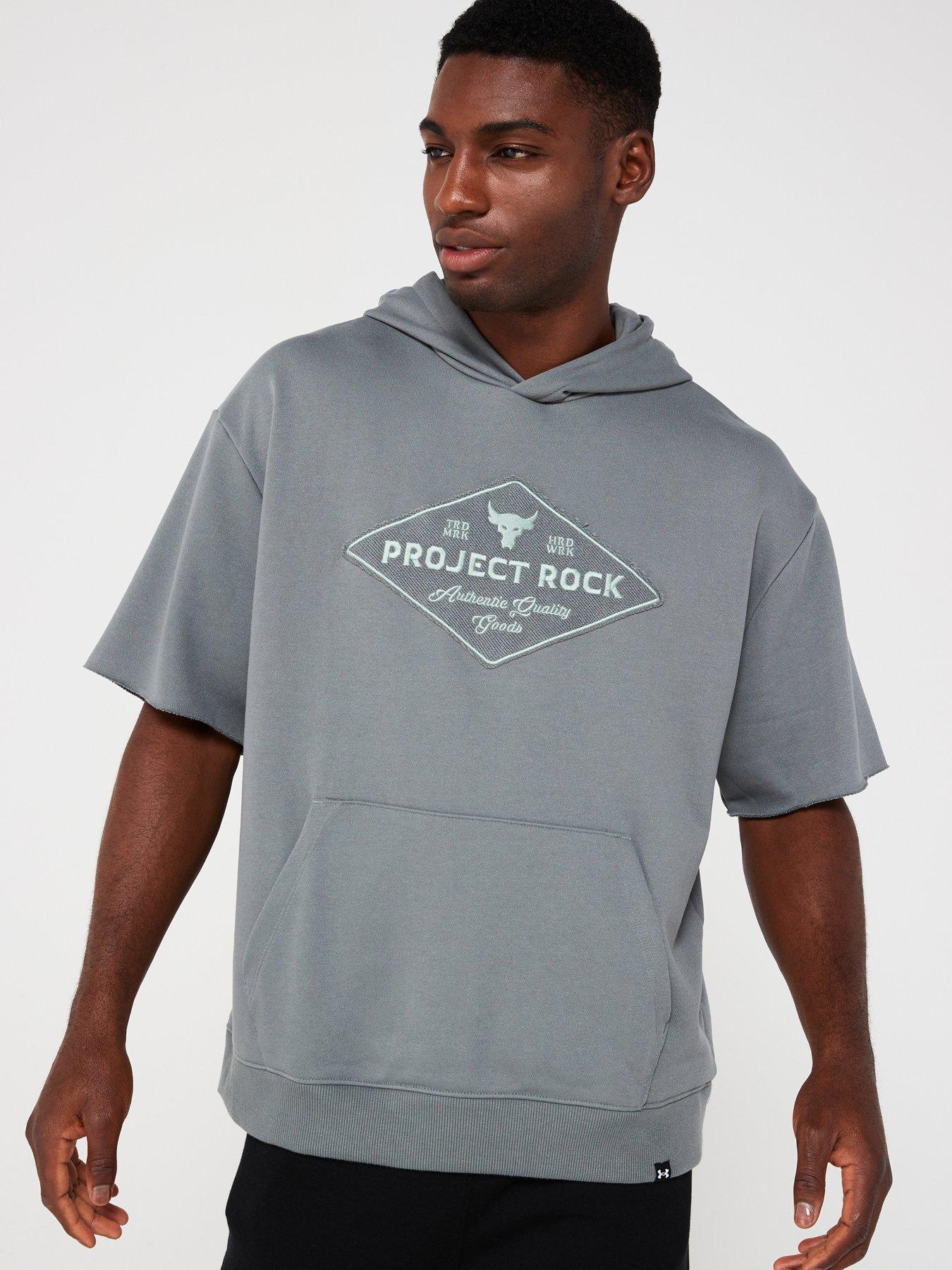 undefined Men's Training Project Rock Short Sleeve Hoodie - Clay Green