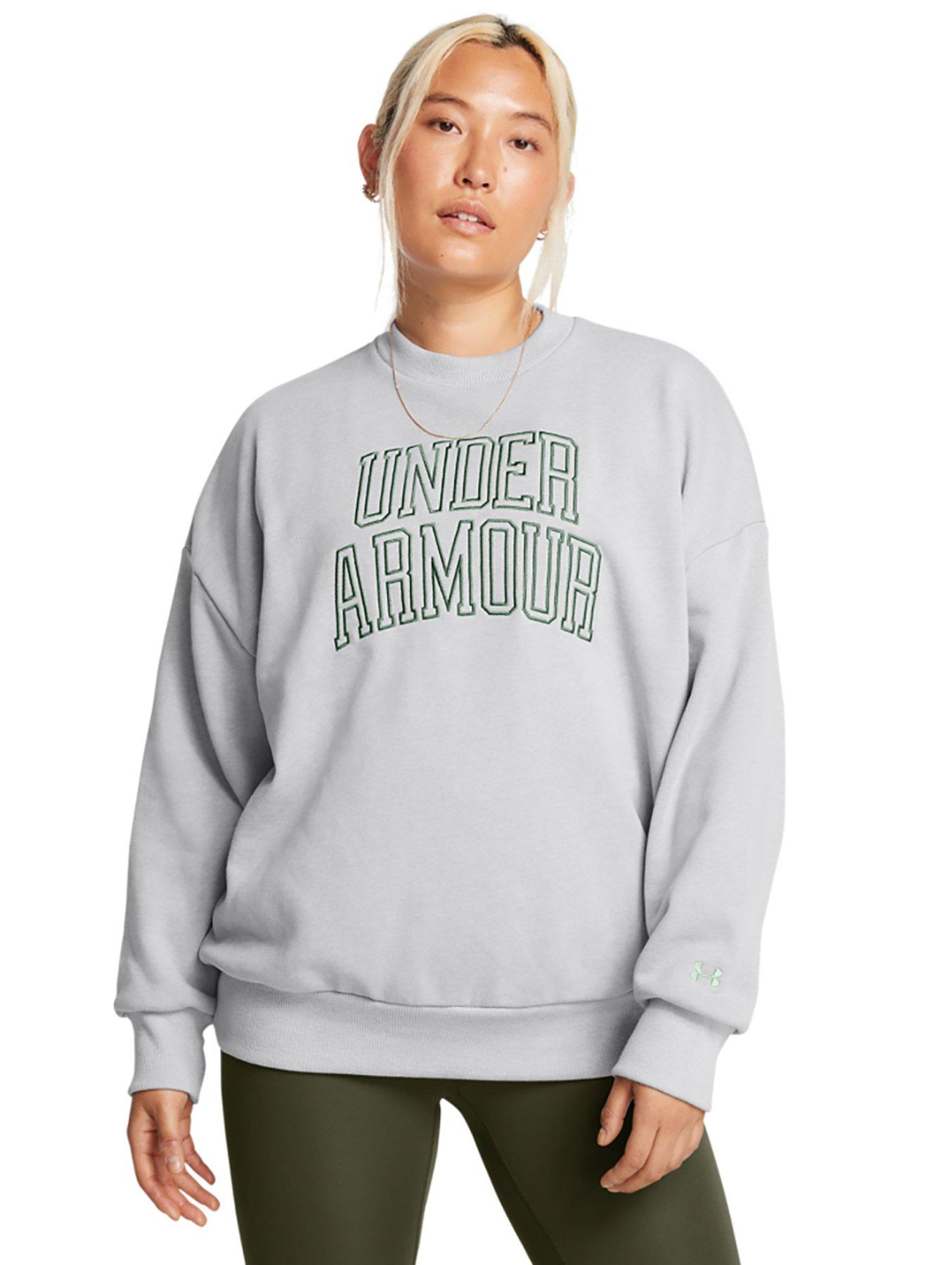 undefined Women's Training Icon Heavyweight Terry Oversized Crew Sweat - Grey