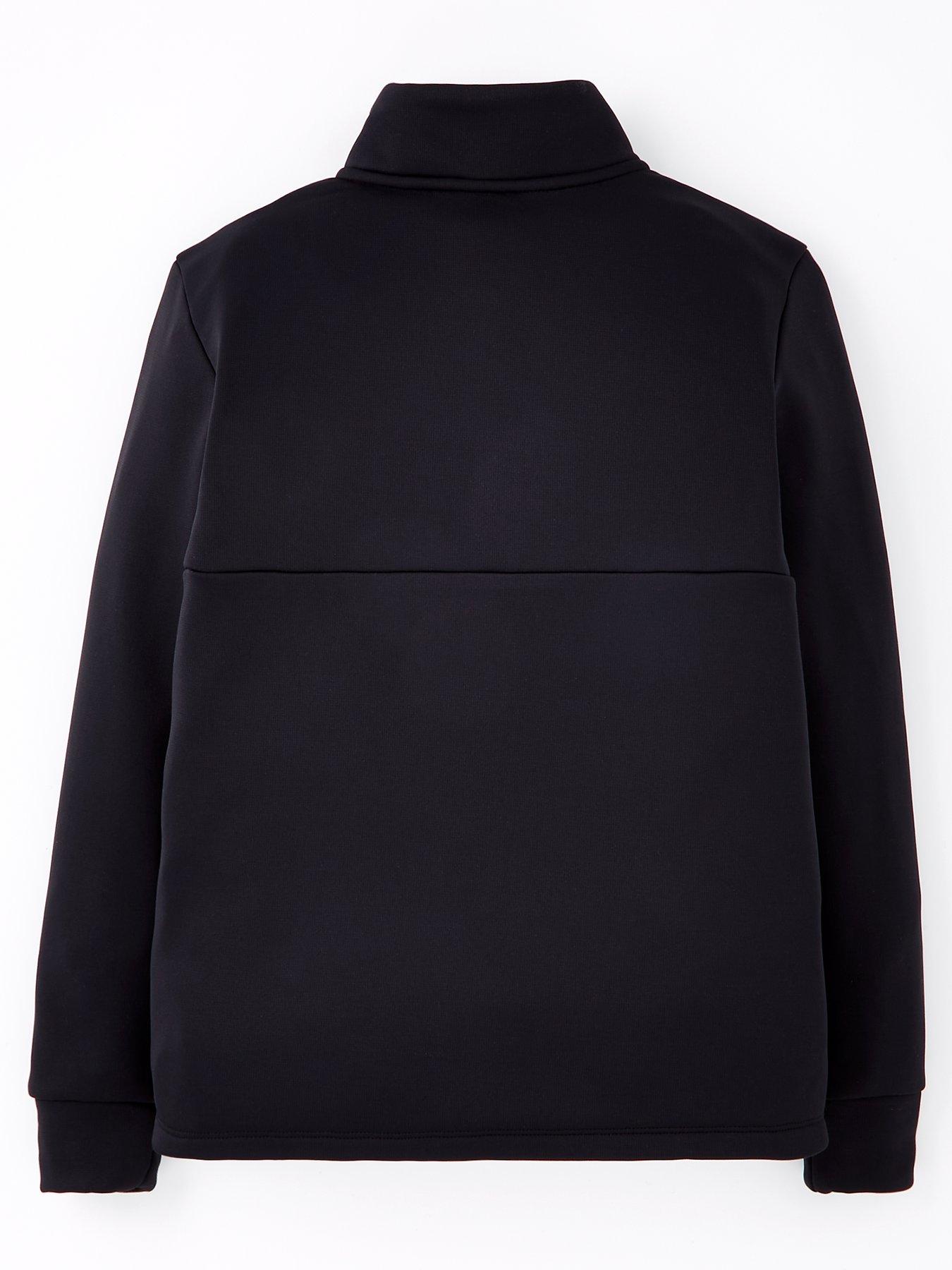  image of under-armour-girls-training-armour-fleece-12-zip-black
