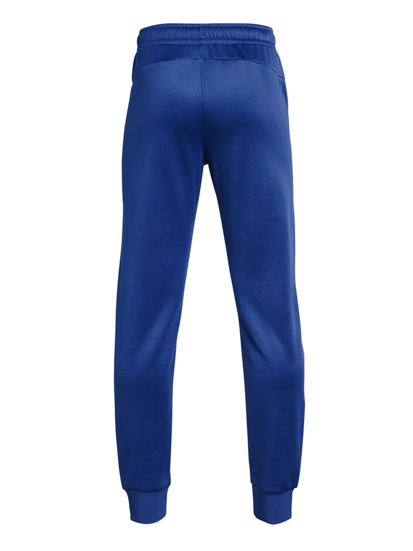 back image of under-armour-boys-training-armour-fleece-joggers-blue