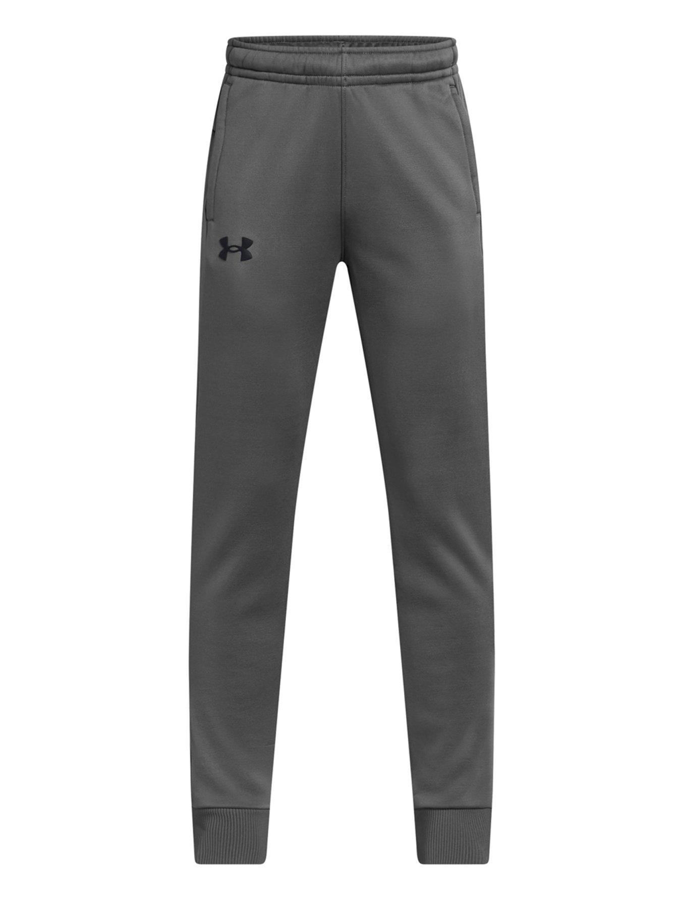 undefined Boys Training Armour Fleece Joggers - Grey