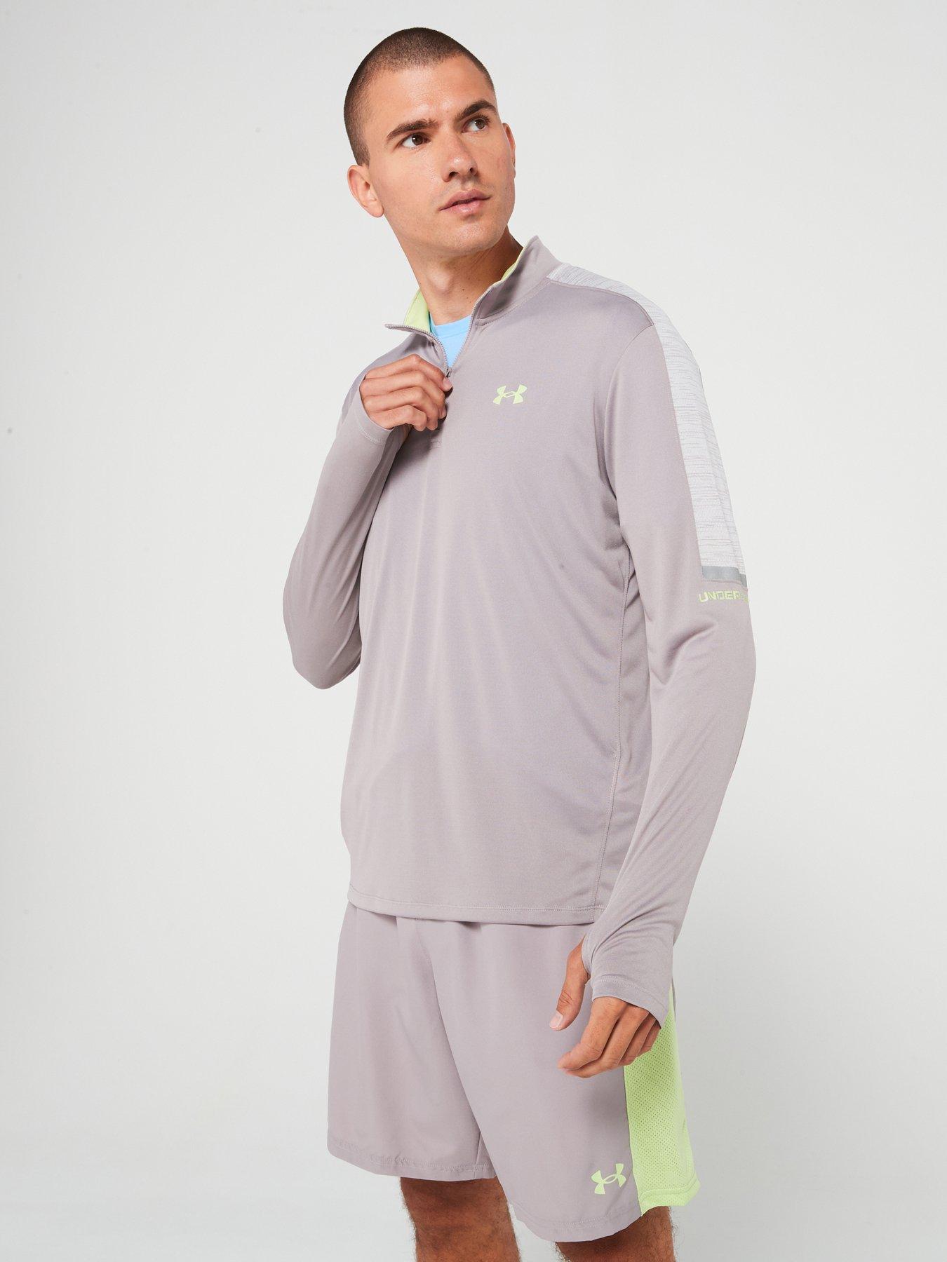 undefined Men's Training Tech Utility 1/4 Zip Top - Grey