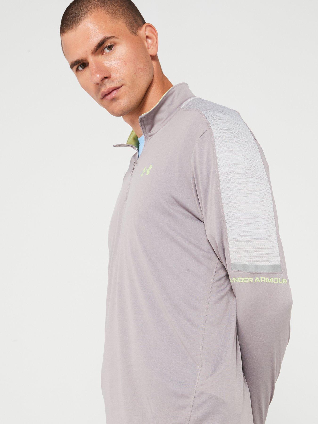  image of under-armour-mens-training-tech-utility-14-zip-top-grey