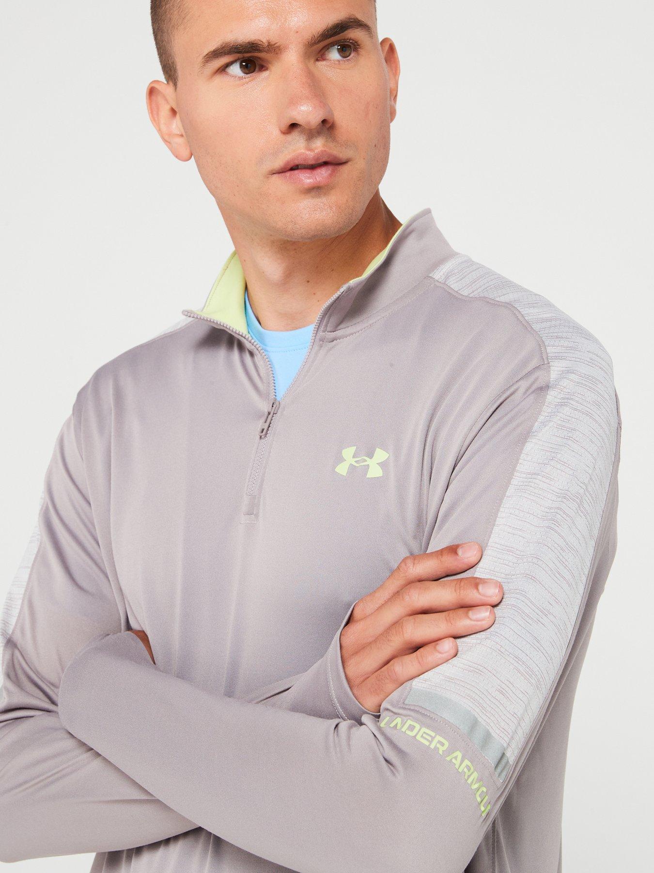  image of under-armour-mens-training-tech-utility-14-zip-top-grey
