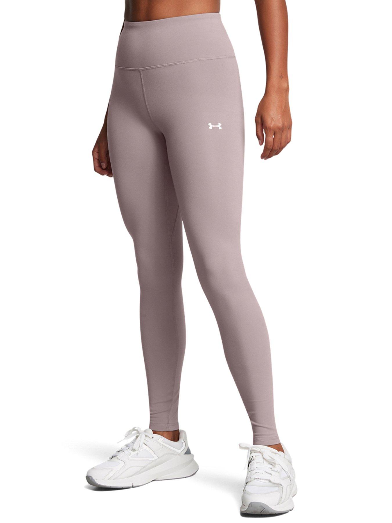 front image of under-armour-womens-training-motion-leggings-grey