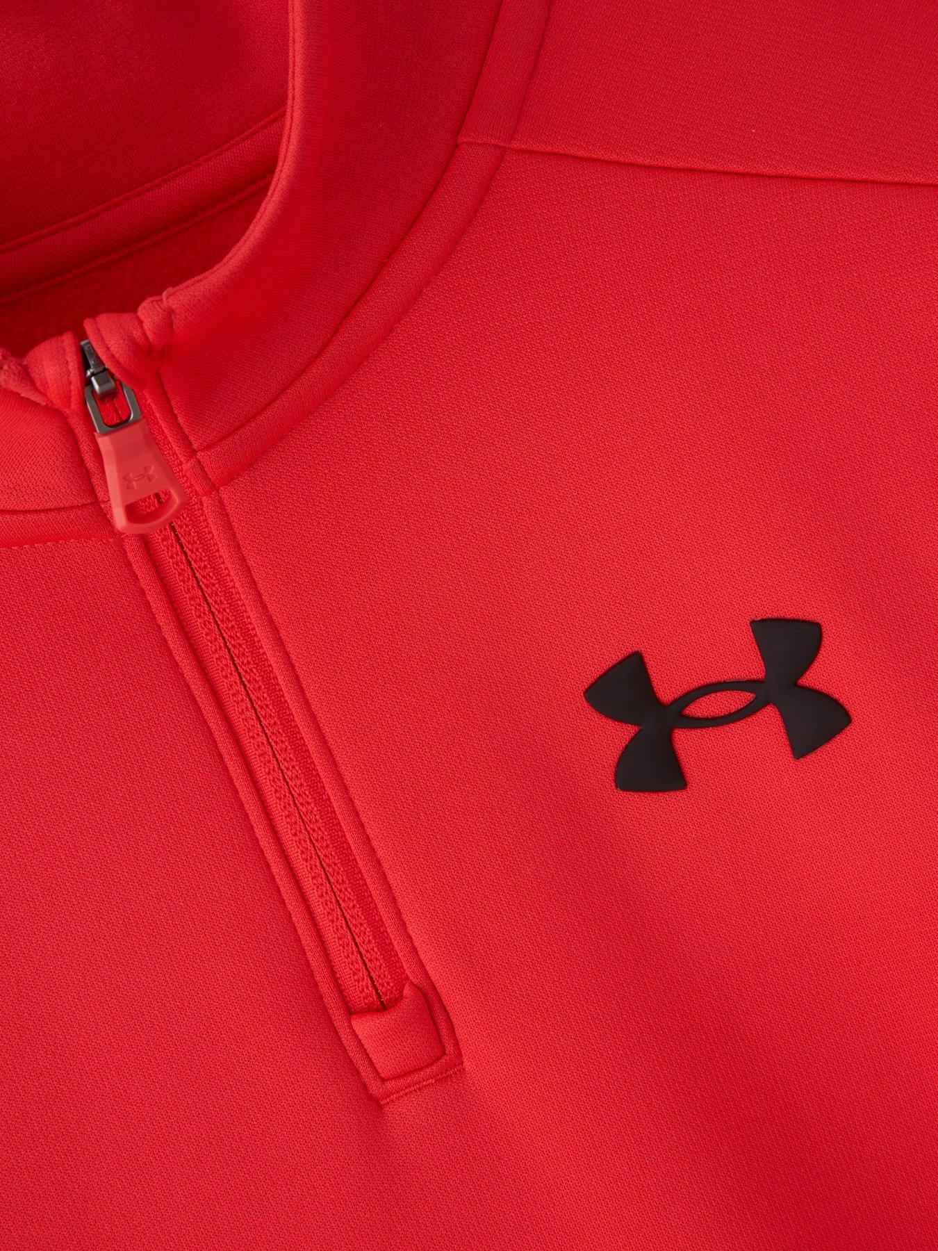  image of under-armour-boys-training-fleece-14-zip-red