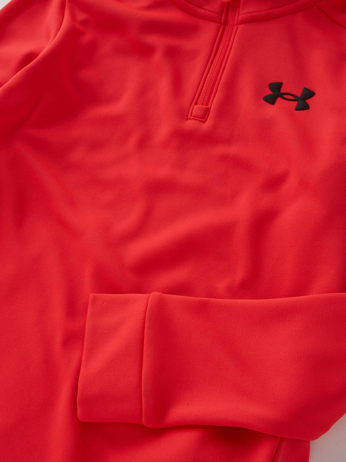  image of under-armour-boys-training-fleece-14-zip-red