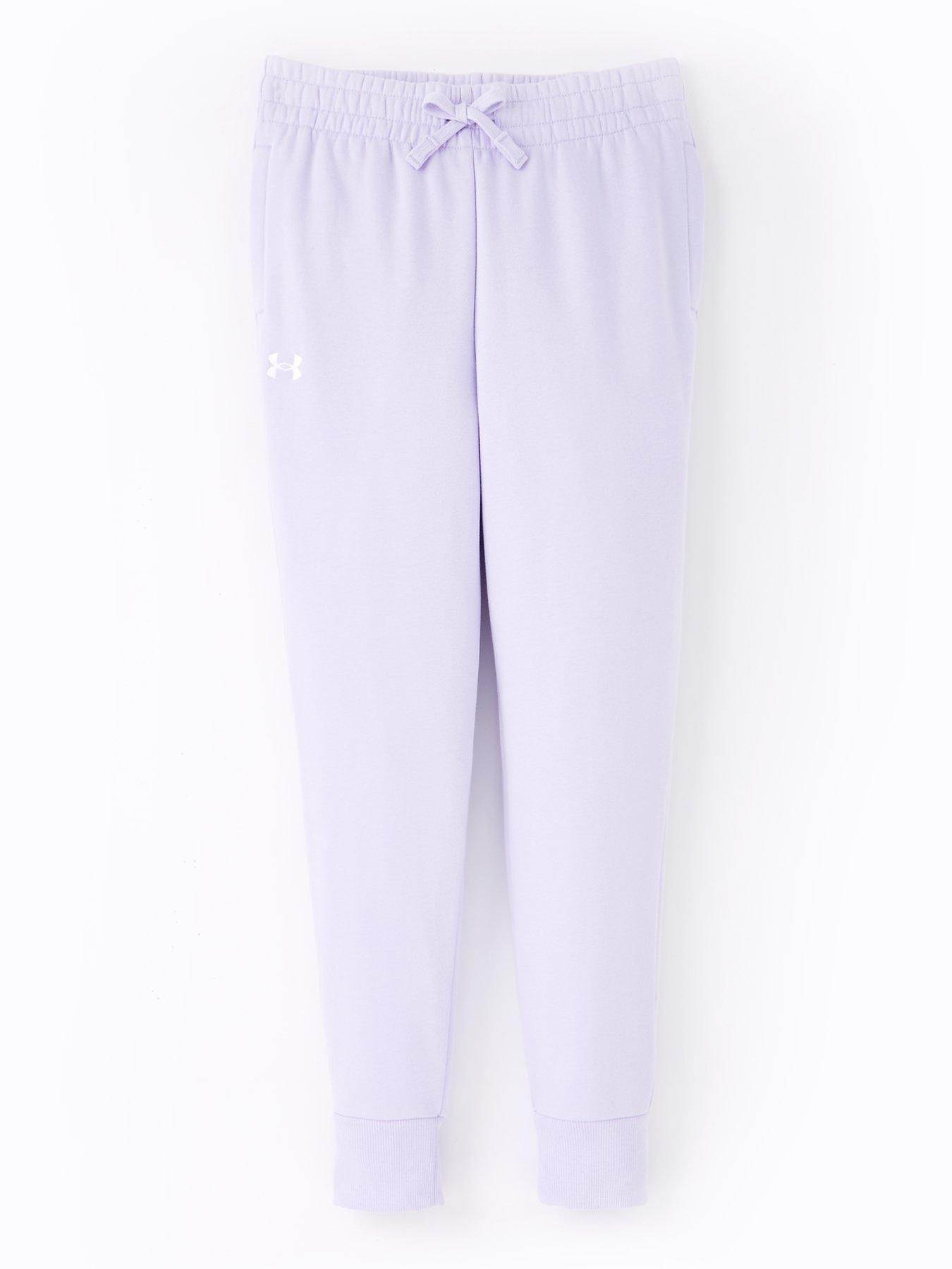 UNDER ARMOUR Girls Training Rival Fleece Joggers - Purple