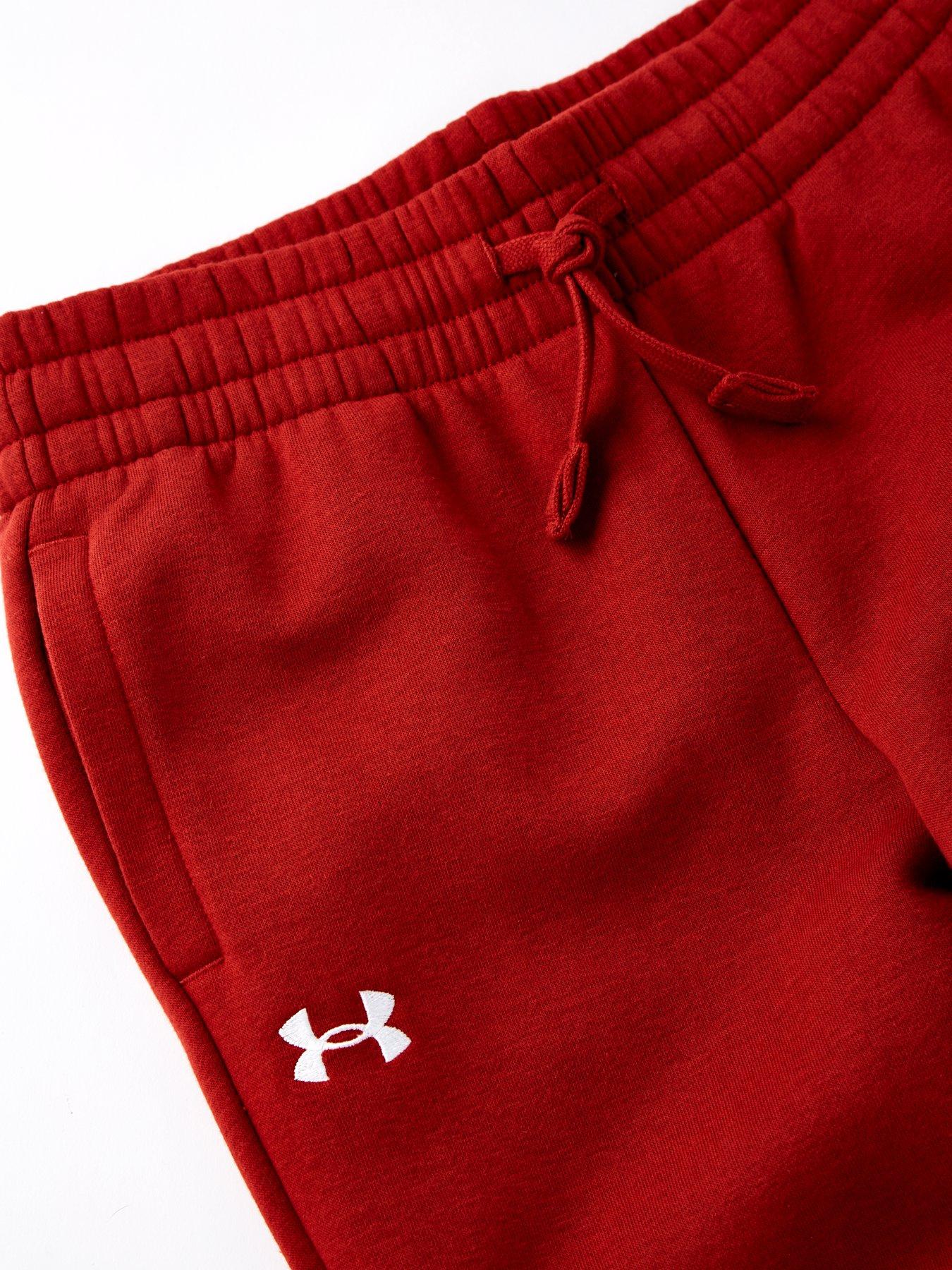  image of under-armour-girls-training-rival-fleece-joggers-brown