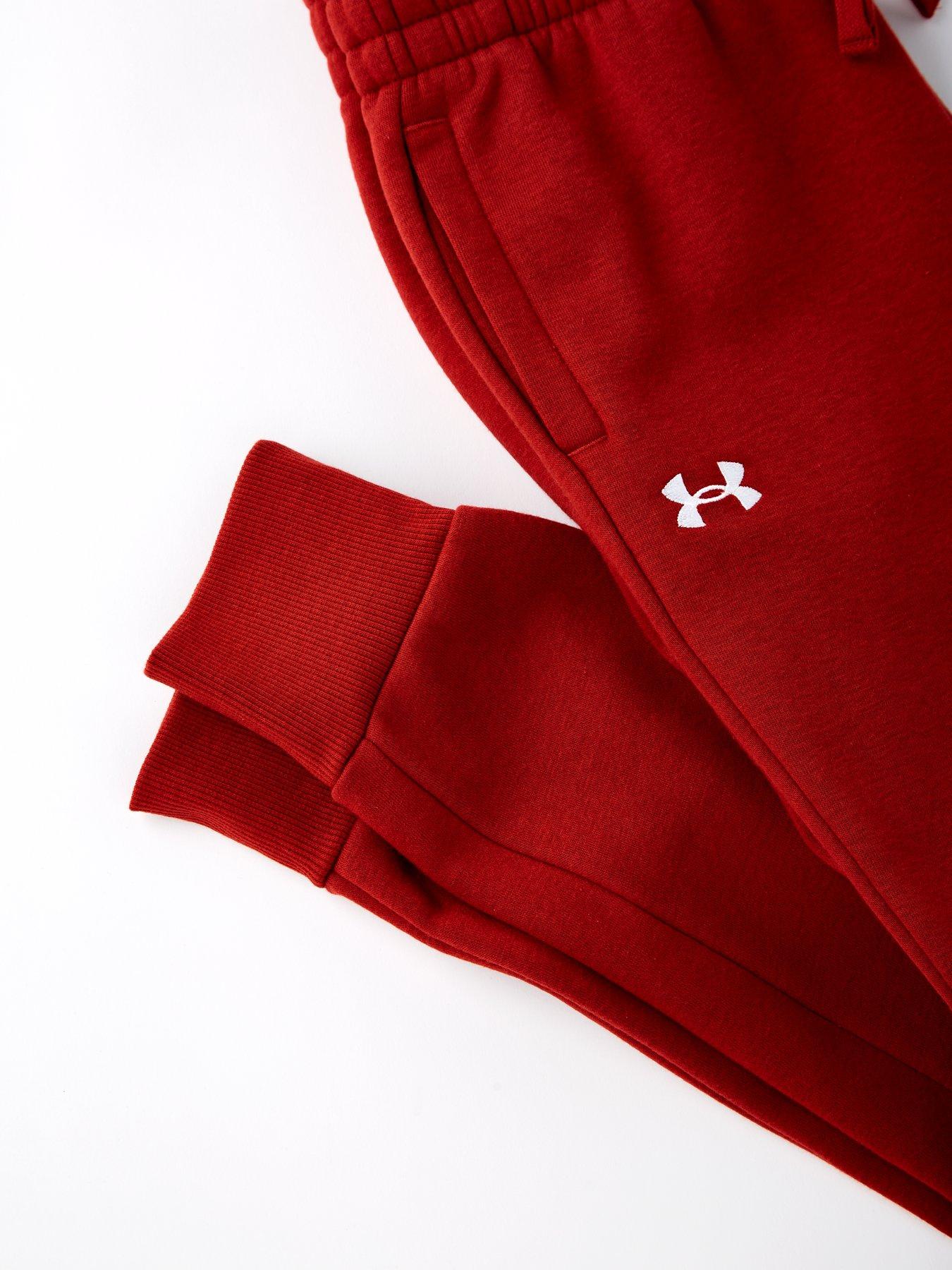  image of under-armour-girls-training-rival-fleece-joggers-brown