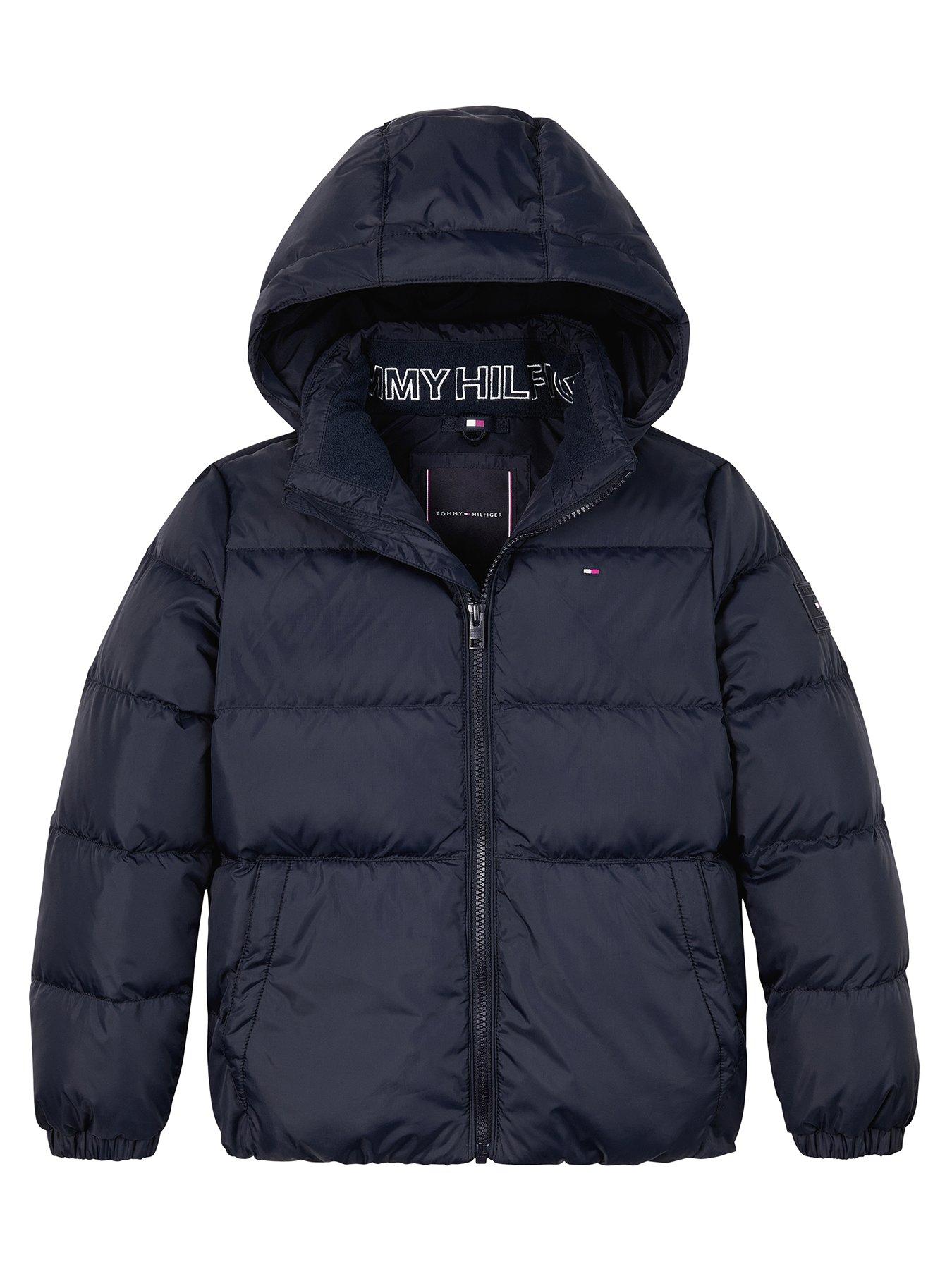 Tommy Hilfiger Boys Essential Down Jacket Black littlewoods