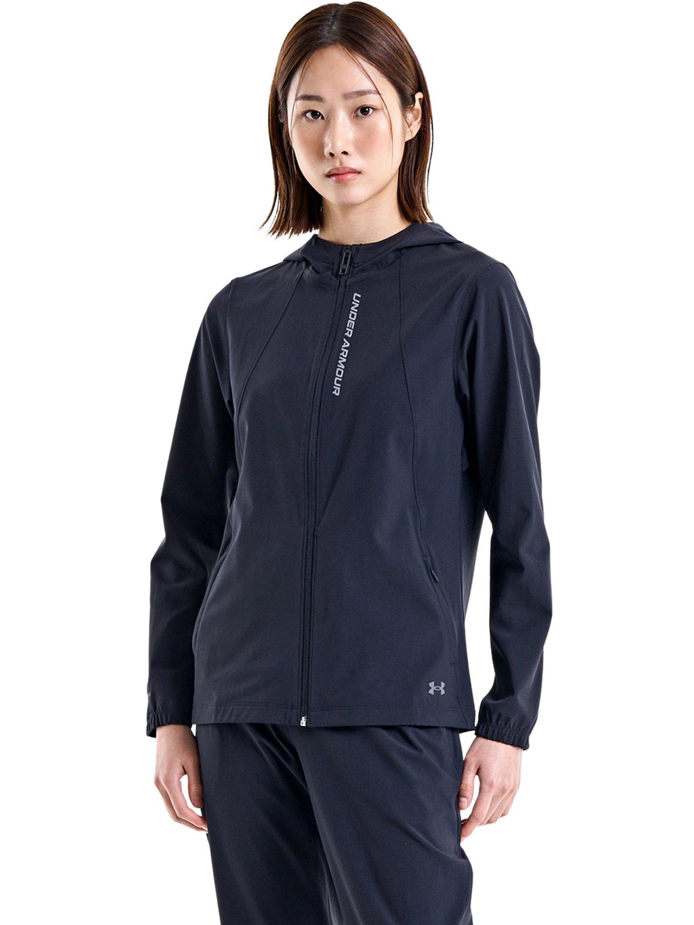  image of under-armour-womens-running-outrun-the-storm-jacket-black