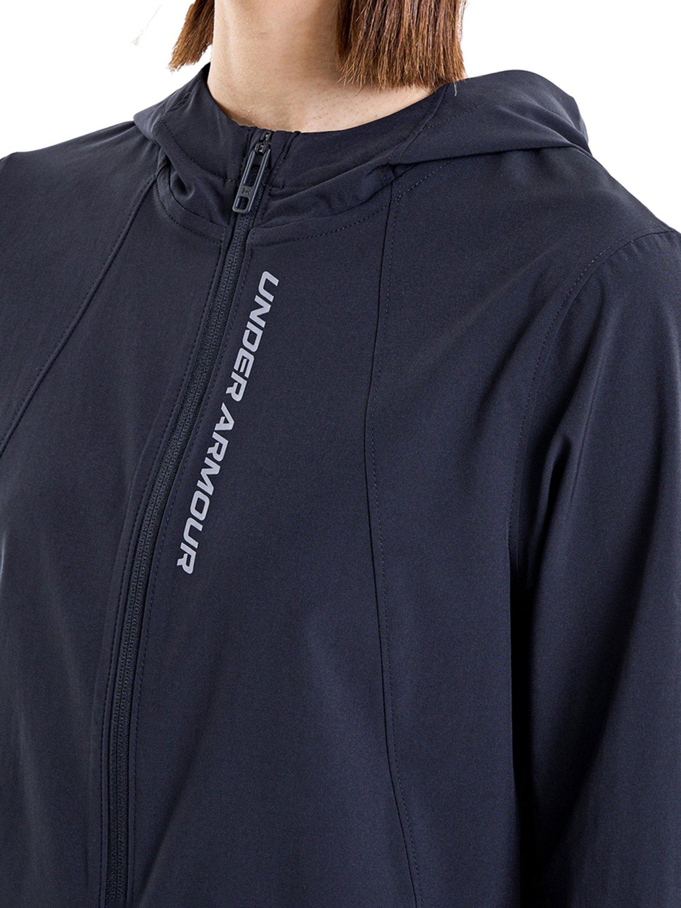  image of under-armour-womens-running-outrun-the-storm-jacket-black