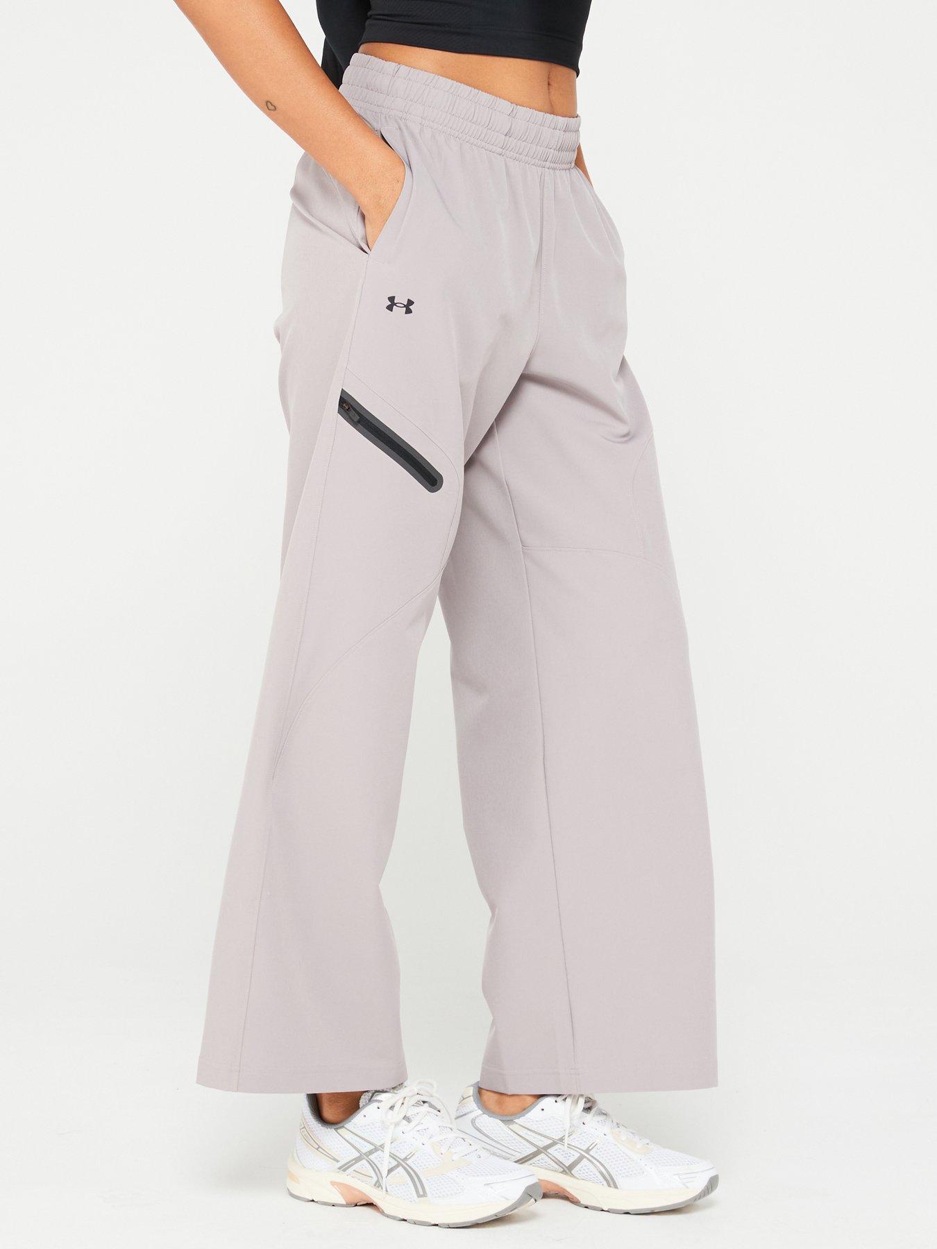 UNDER ARMOUR Women's Lifestyle Unstoppable Wide Leg Pants - Grey