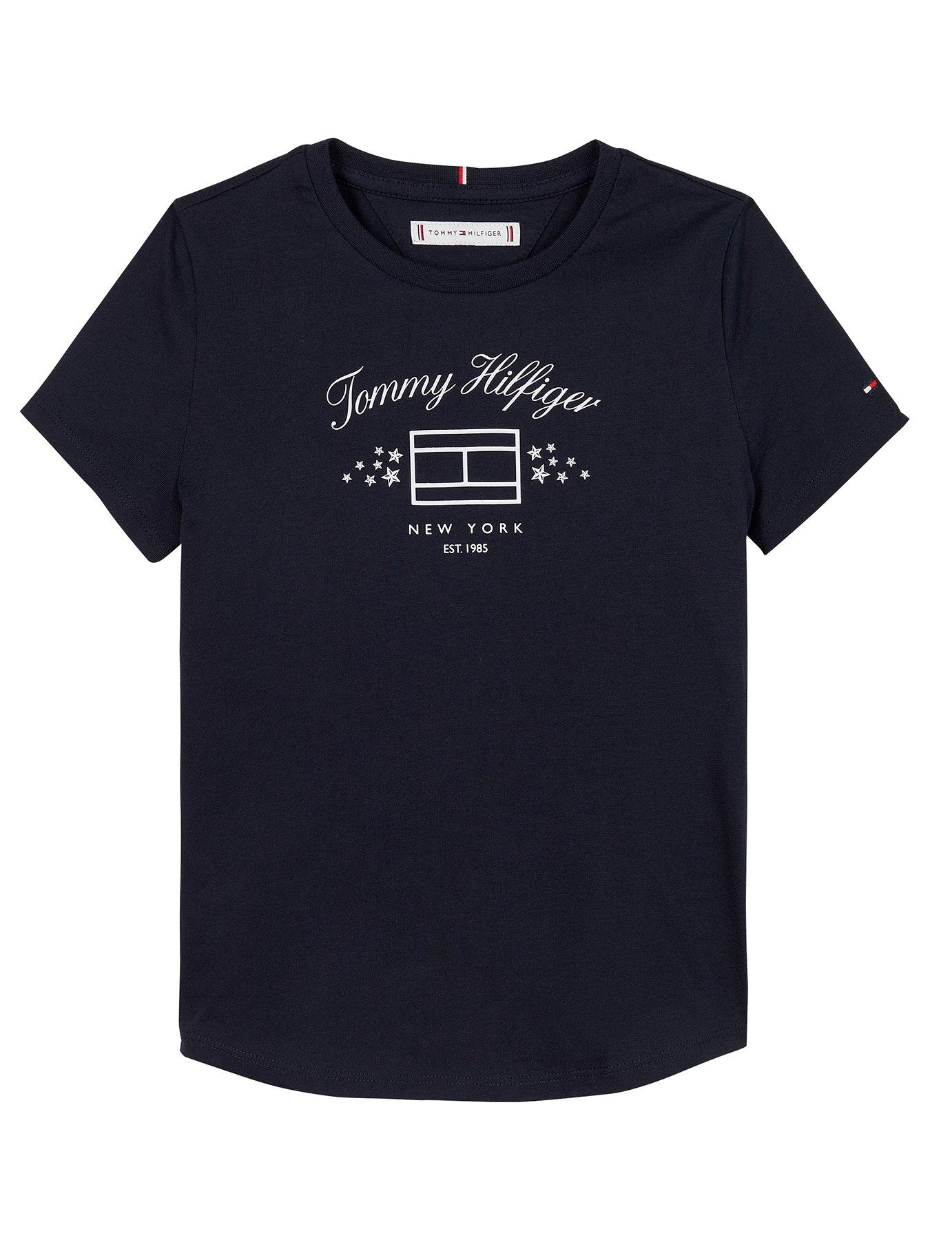 Girls tommy hilfiger t shirt hotsell