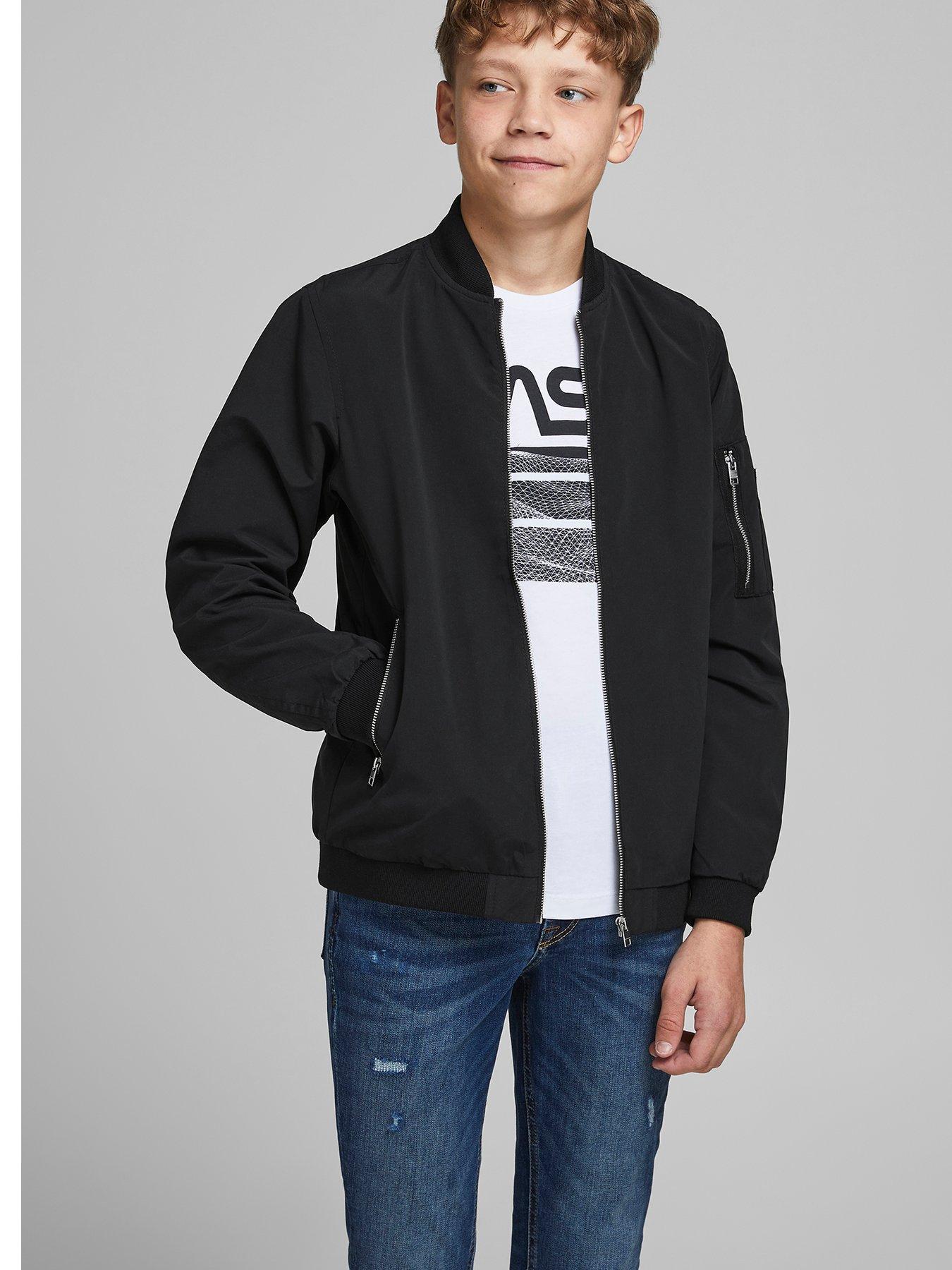 undefined Boys Rush Bomber Lightweight Jacket - Black