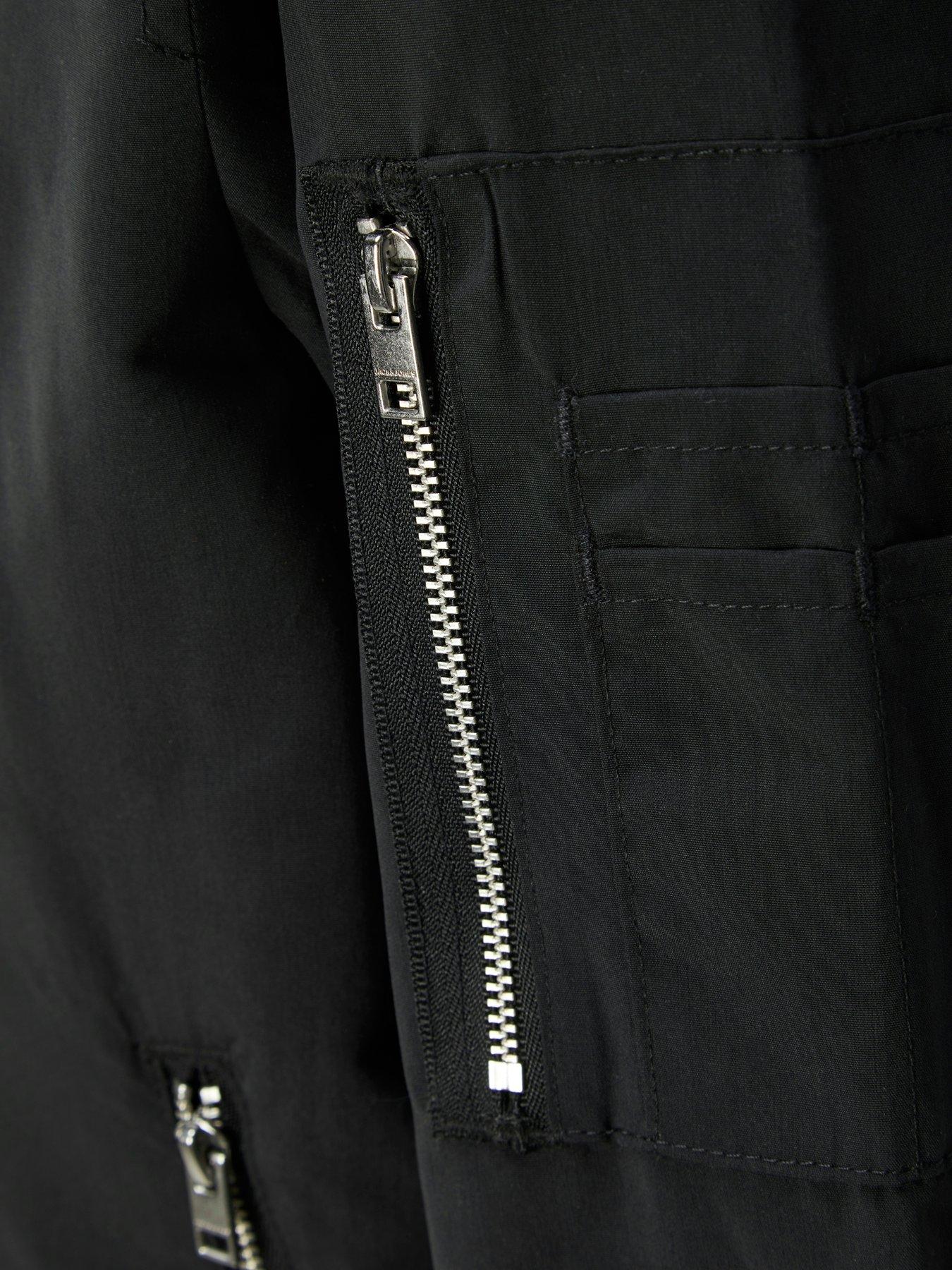 Image 5 of 5 of Jack & Jones Junior Boys Rush Bomber Lightweight Jacket - Black
