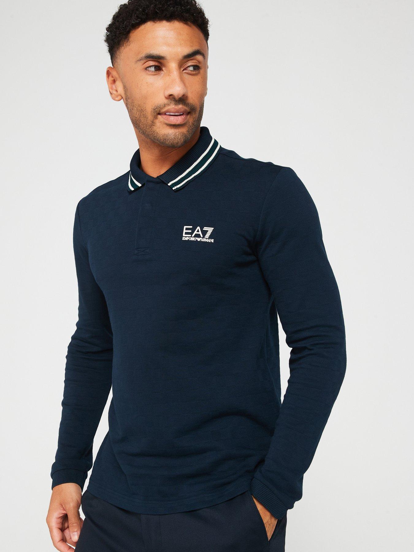 Ea7 polo long sleeve best sale