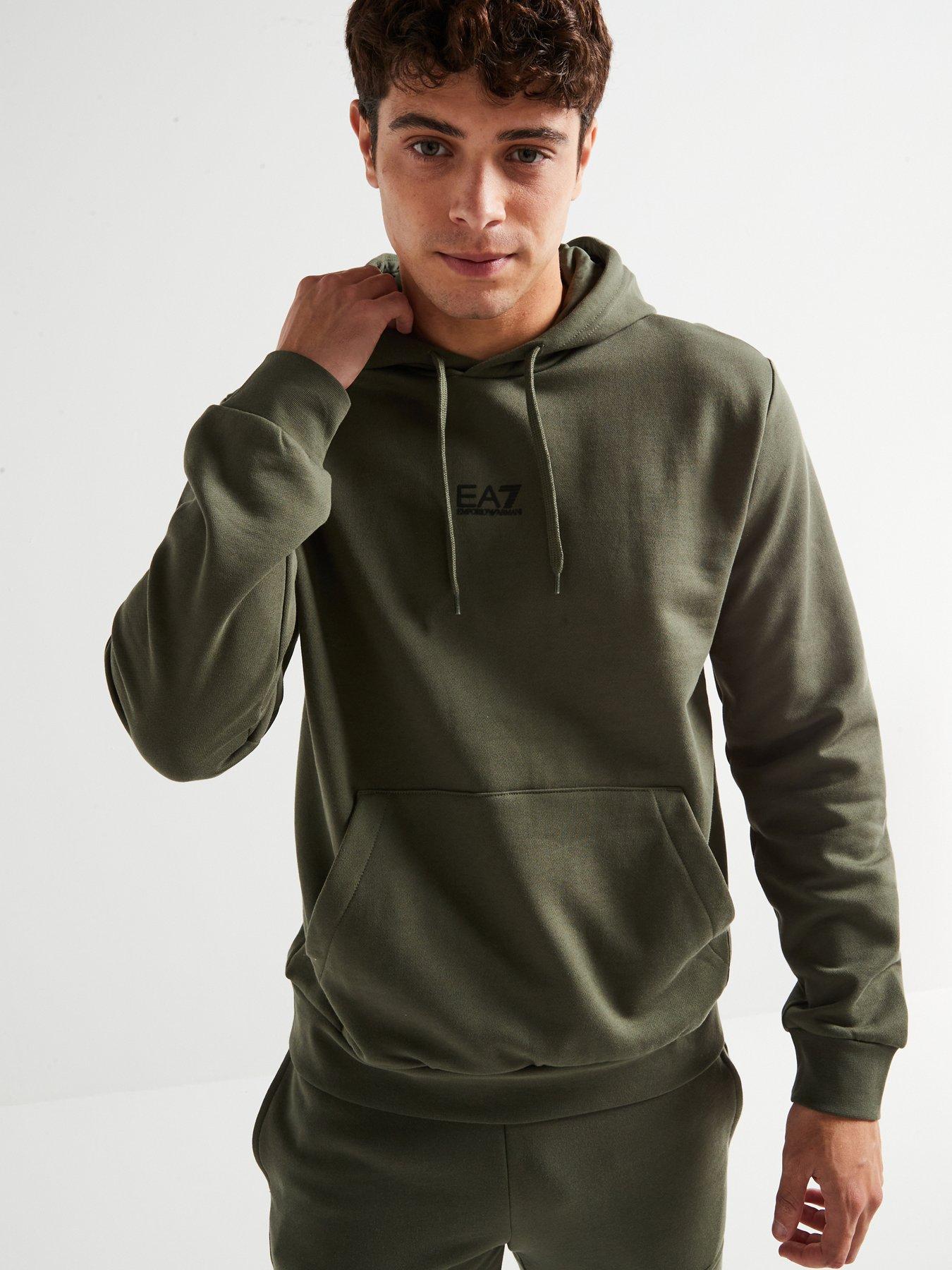 undefined Core Id Centre Logo Hoodie - Khaki