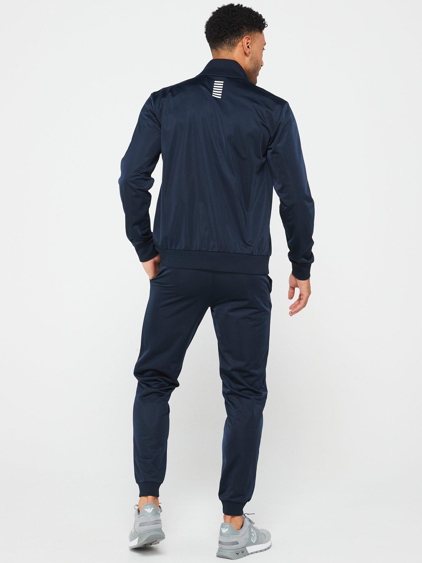 Image 2 of 4 of EA7 Emporio Armani Core Id Poly Zip Tracksuit - Dark Blue