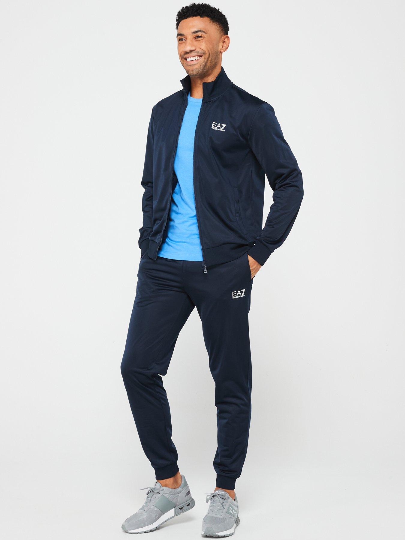 Image 3 of 4 of EA7 Emporio Armani Core Id Poly Zip Tracksuit - Dark Blue