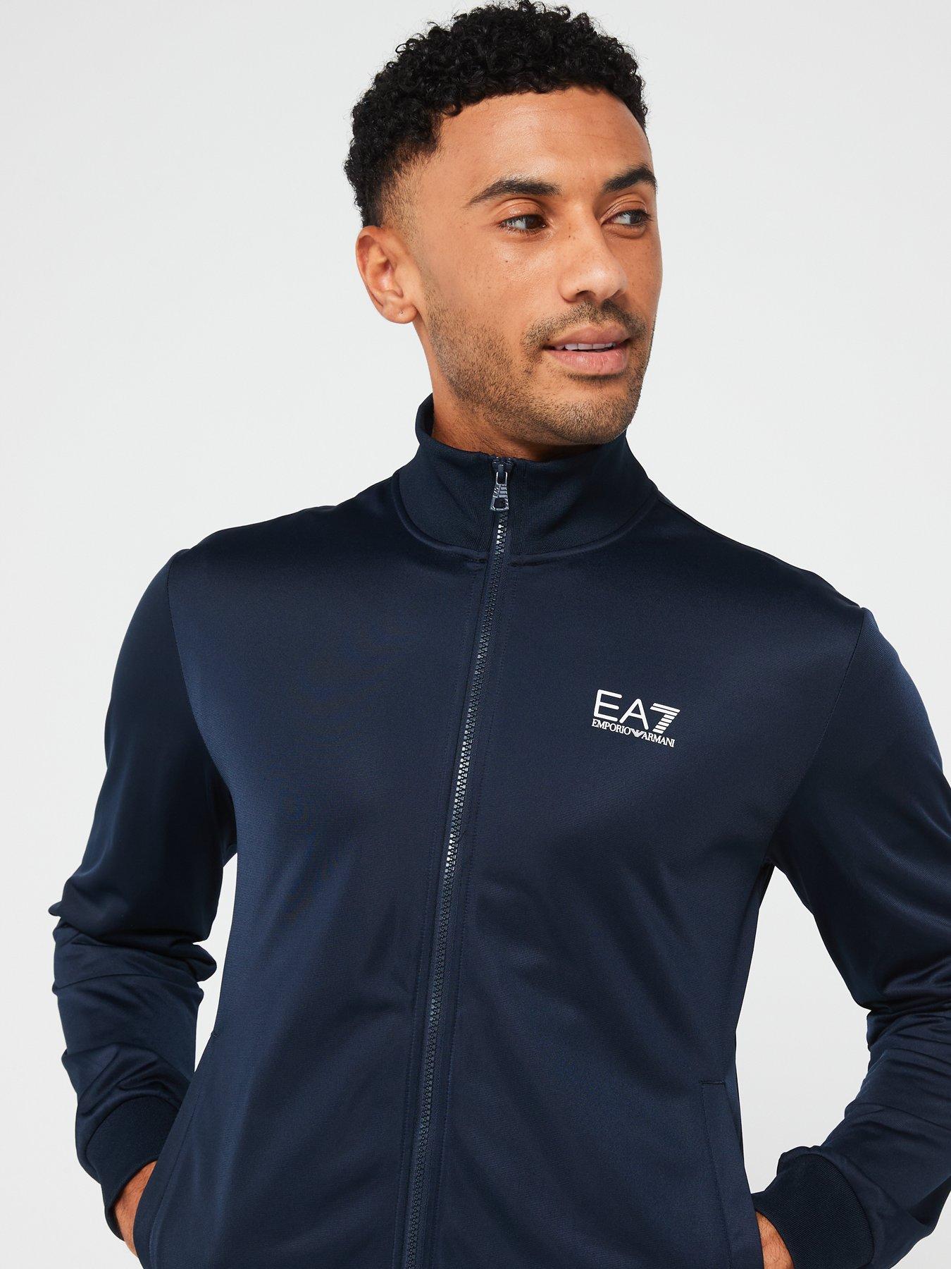 Image 4 of 4 of EA7 Emporio Armani Core Id Poly Zip Tracksuit - Dark Blue