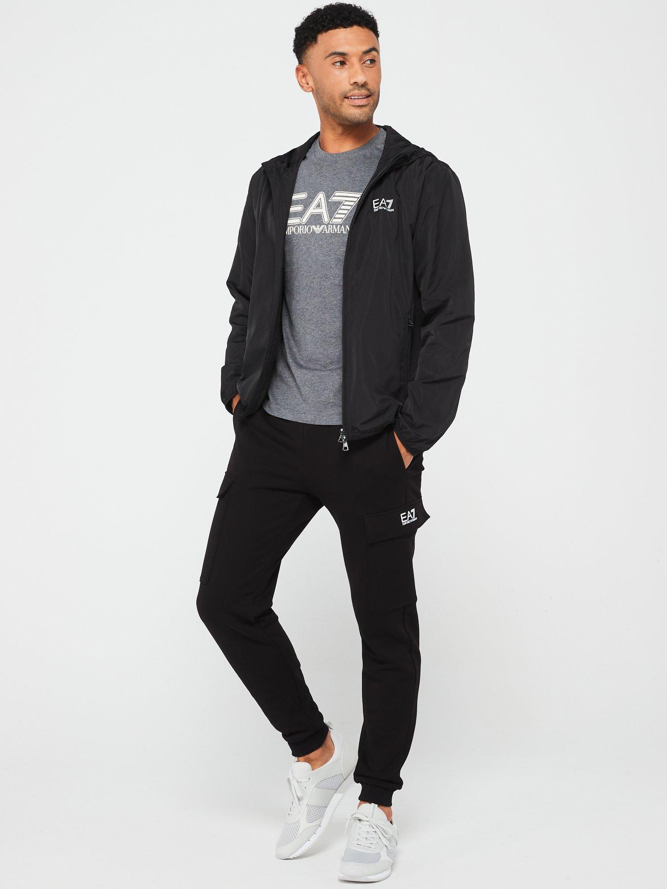  image of ea7-emporio-armani-core-id-cargo-joggers-black