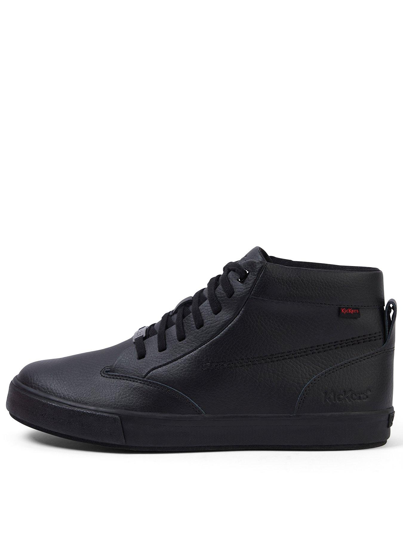 Image 1 of 6 of Kickers Tovni Tumble Hi Lace Up Boots - Black