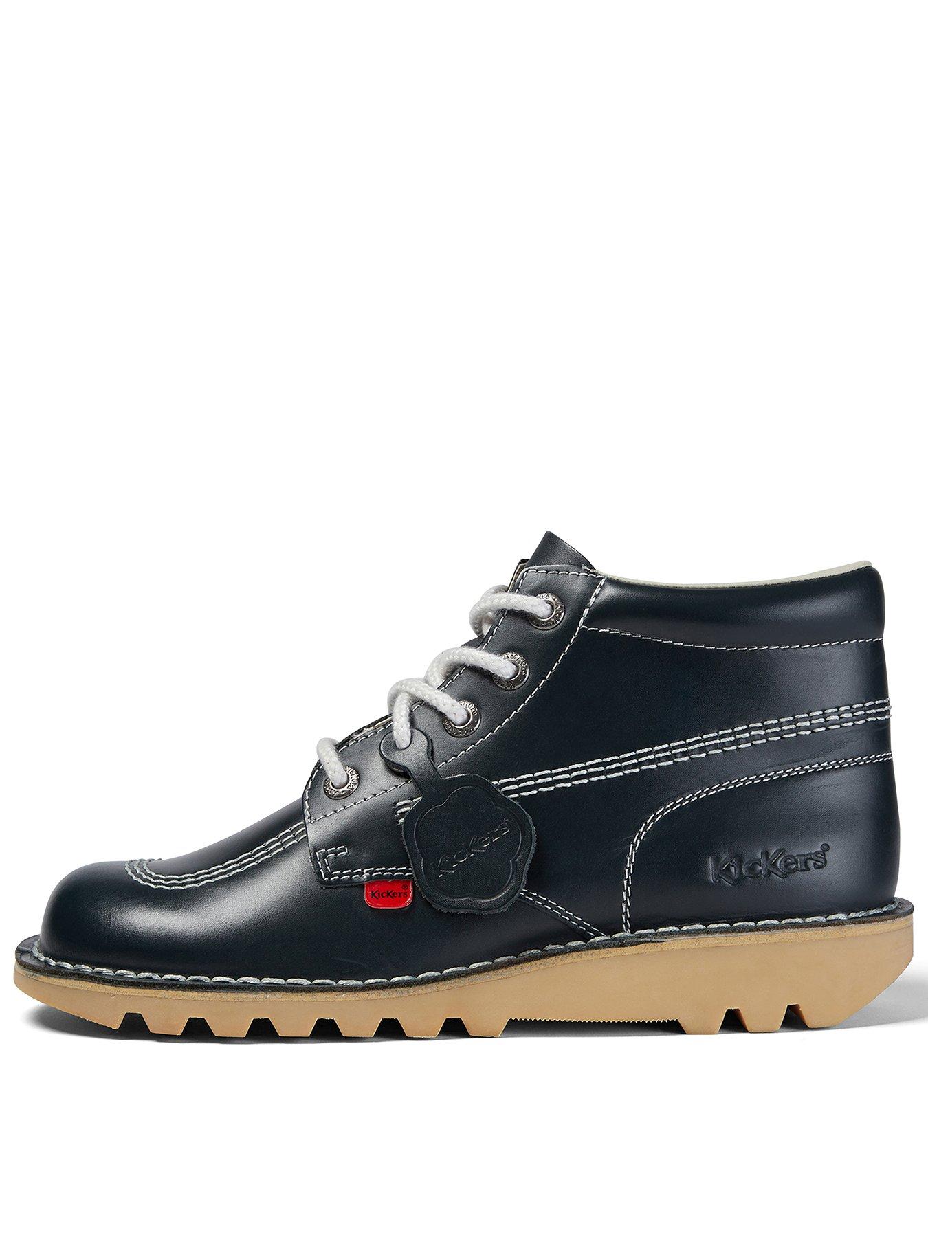 Kickers Kick Hi Lace Up Boots - Navy