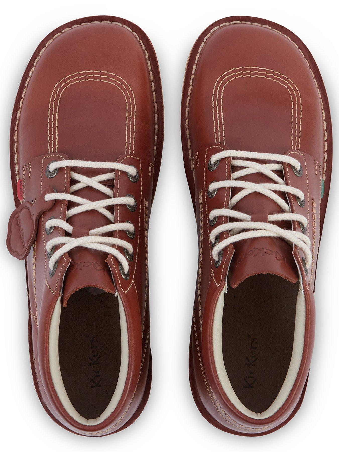  image of kickers-kick-hi-lace-up-boots-brown