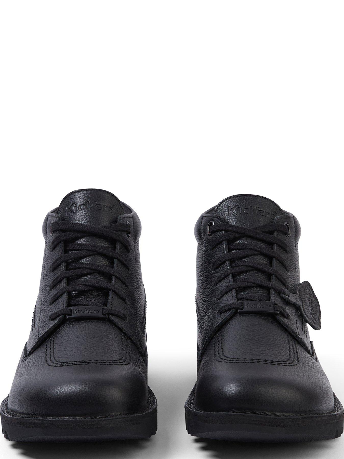 Image 5 of 6 of Kickers Kick Boot Tumble Lace Up Boots - Black