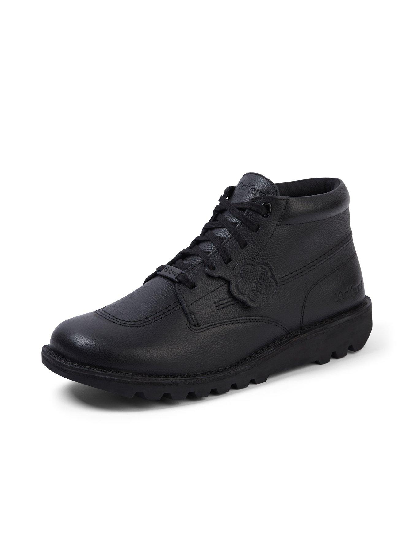 Image 6 of 6 of Kickers Kick Boot Tumble Lace Up Boots - Black