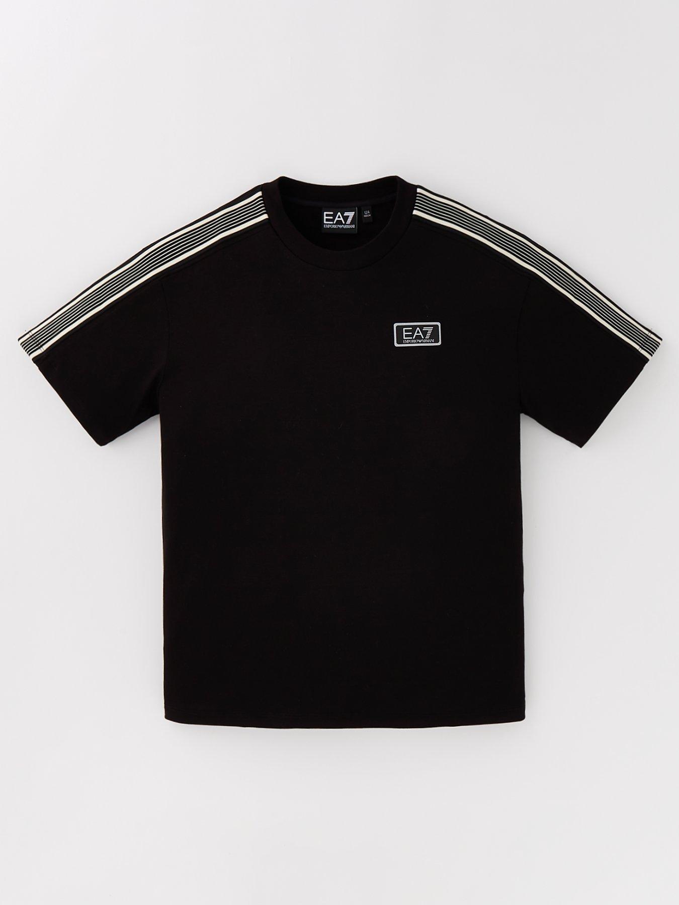 EA7 Emporio Armani Boys Core Id Long Sleeve T Shirt Navy littlewoods