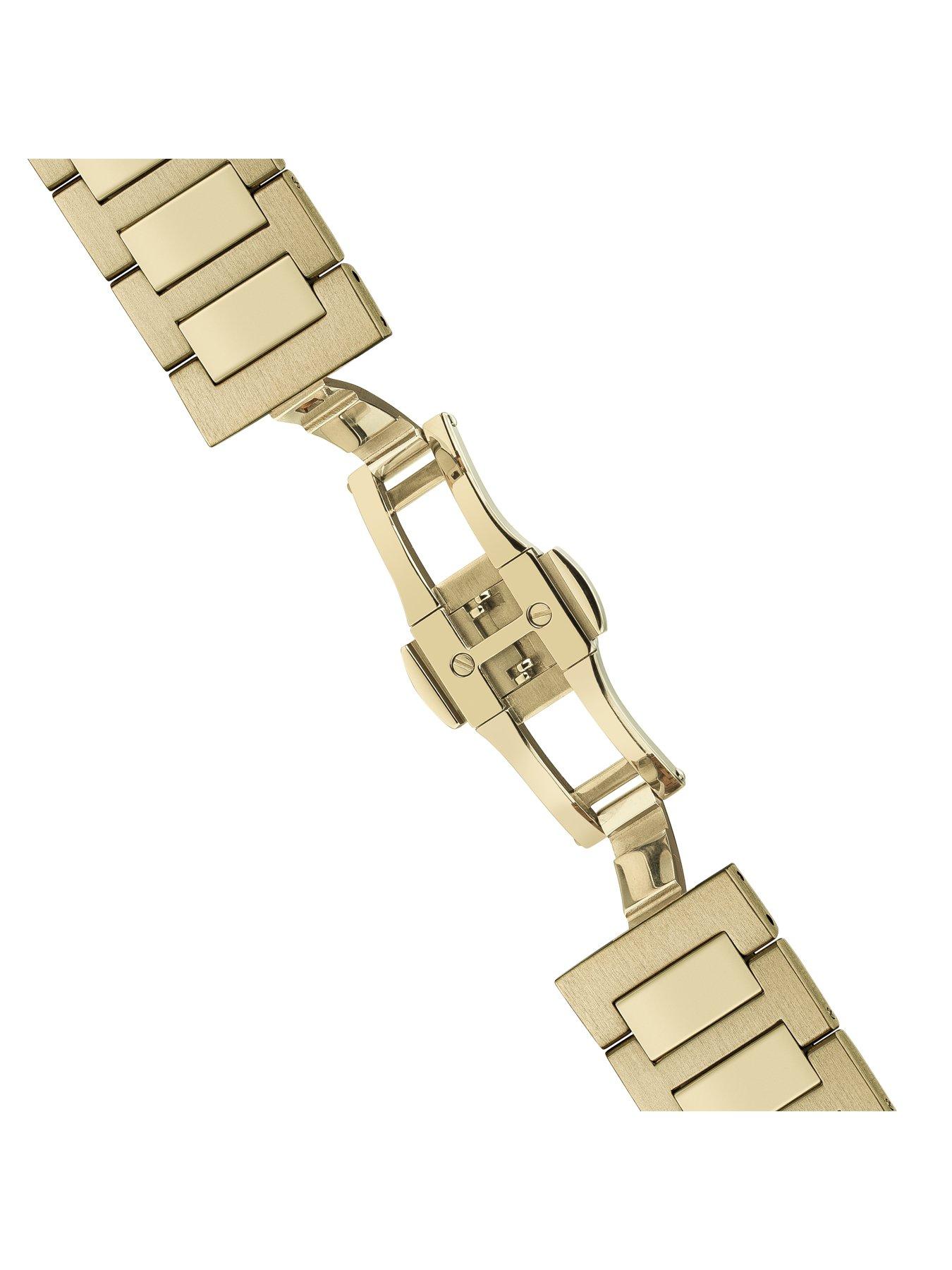  image of ingersoll-1892-the-baller-automatic-mens-watch-with-black-skeleton-dial-and-gold-bracelet-i15001