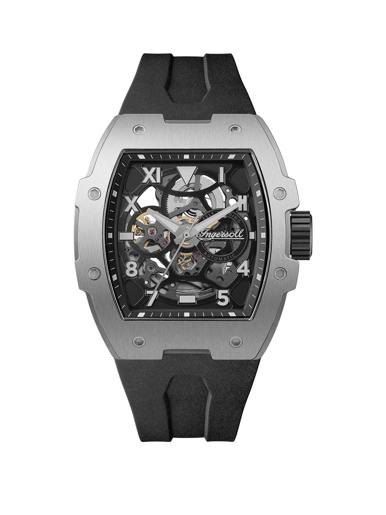 Ingersoll 1892 The Play Automatic Mens Watch with Black Skeleton