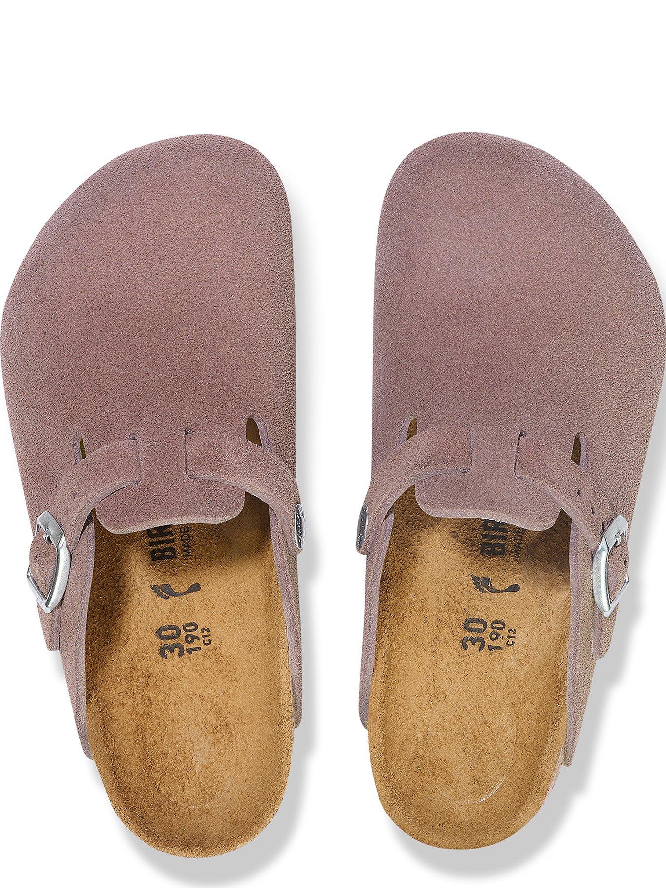  image of birkenstock-kids-boston-suede-classic-clog