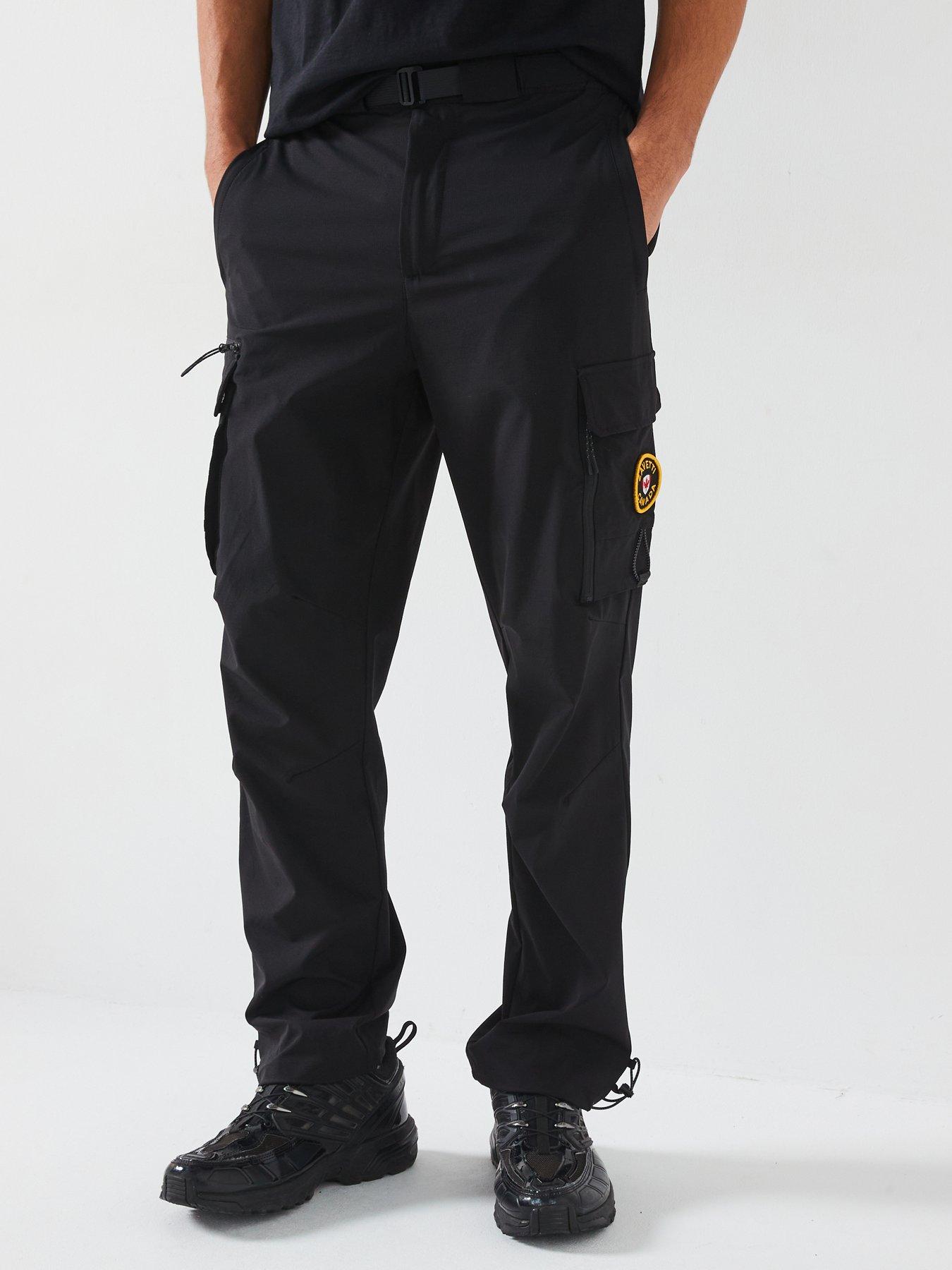 undefined Vecho Woven Cargo Pants- Black