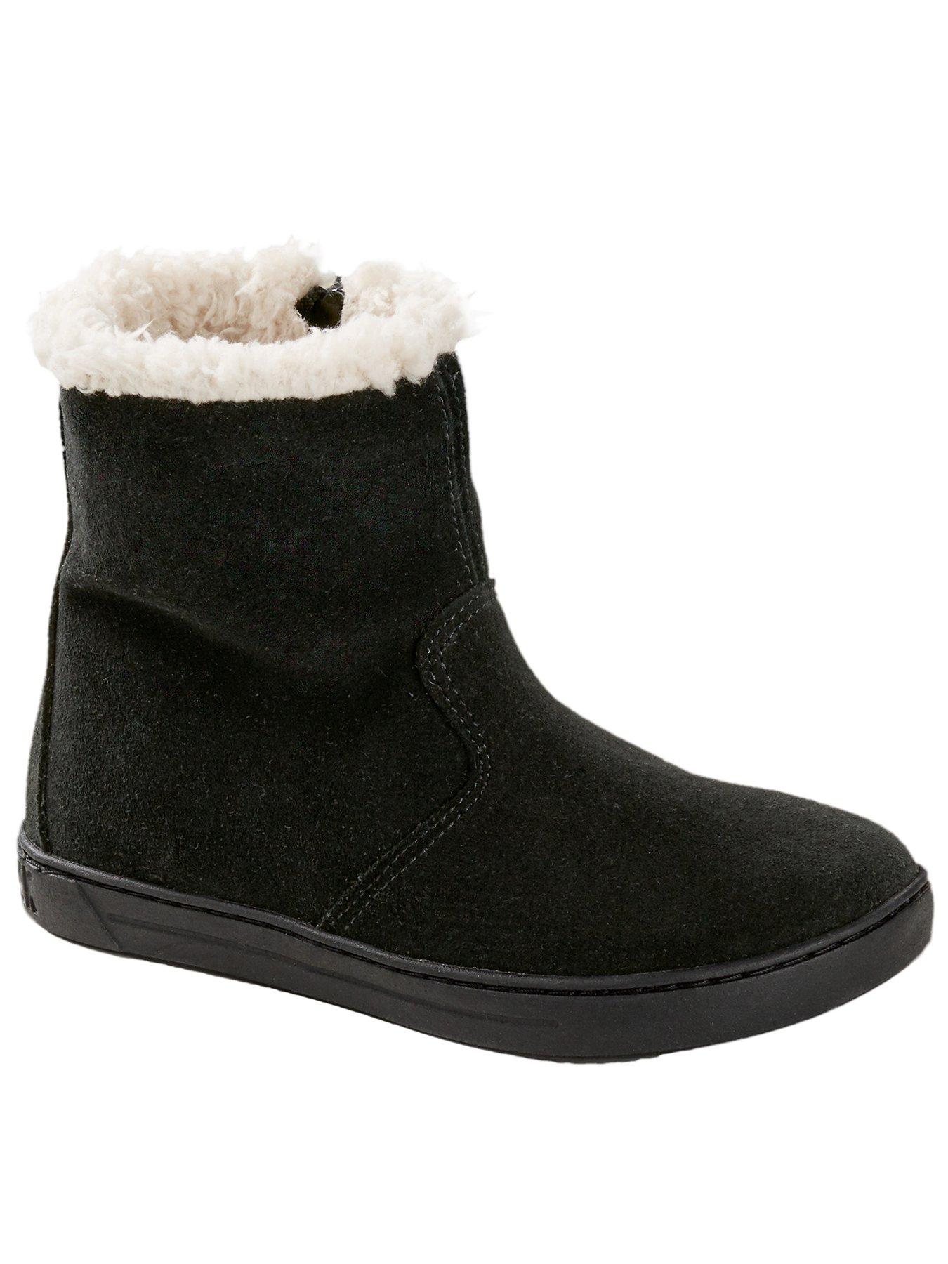  image of birkenstock-kids-lille-suede-ankle-boot-black