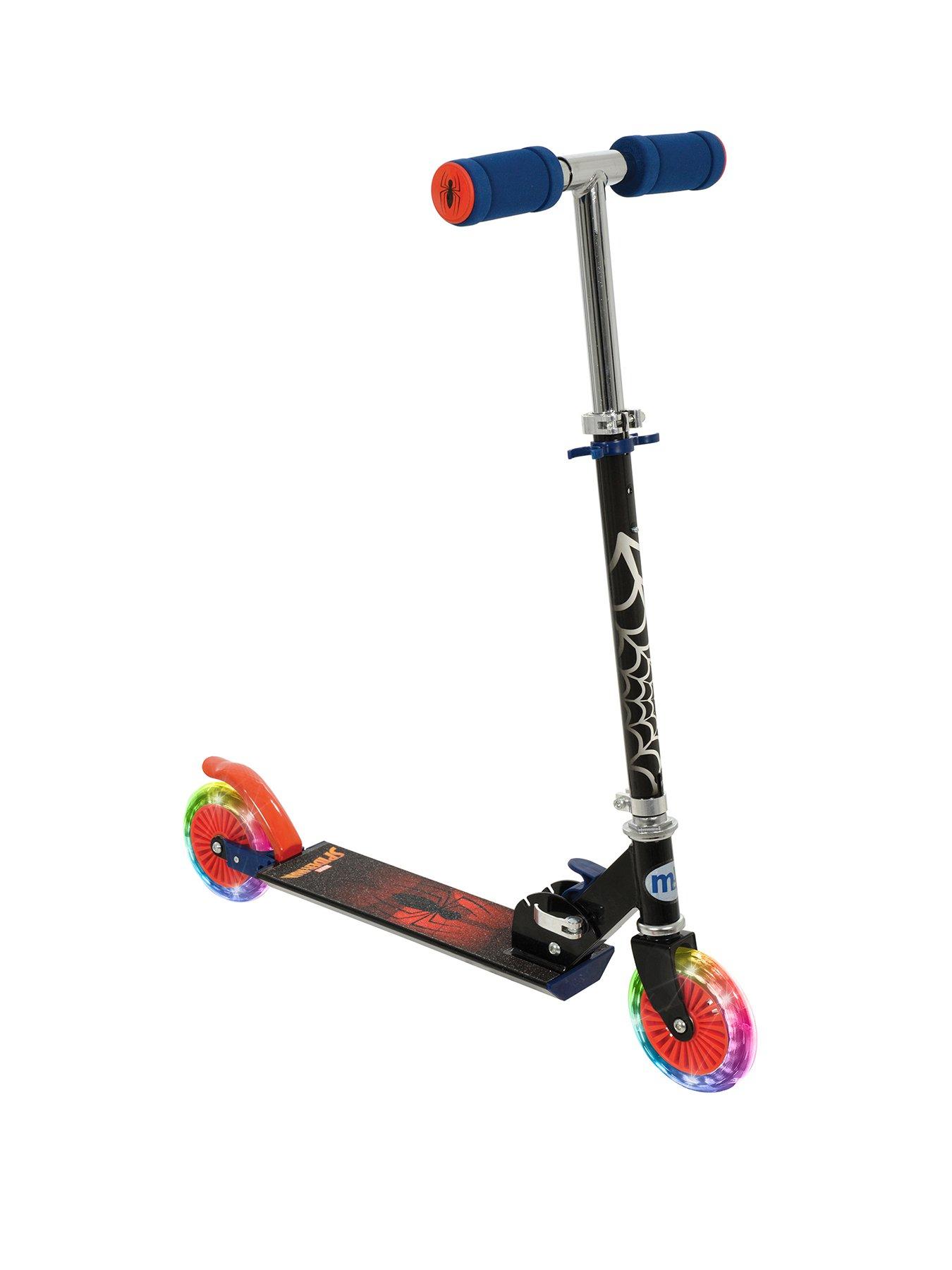 Spiderman Folding Inline Scooter with LED Wheels