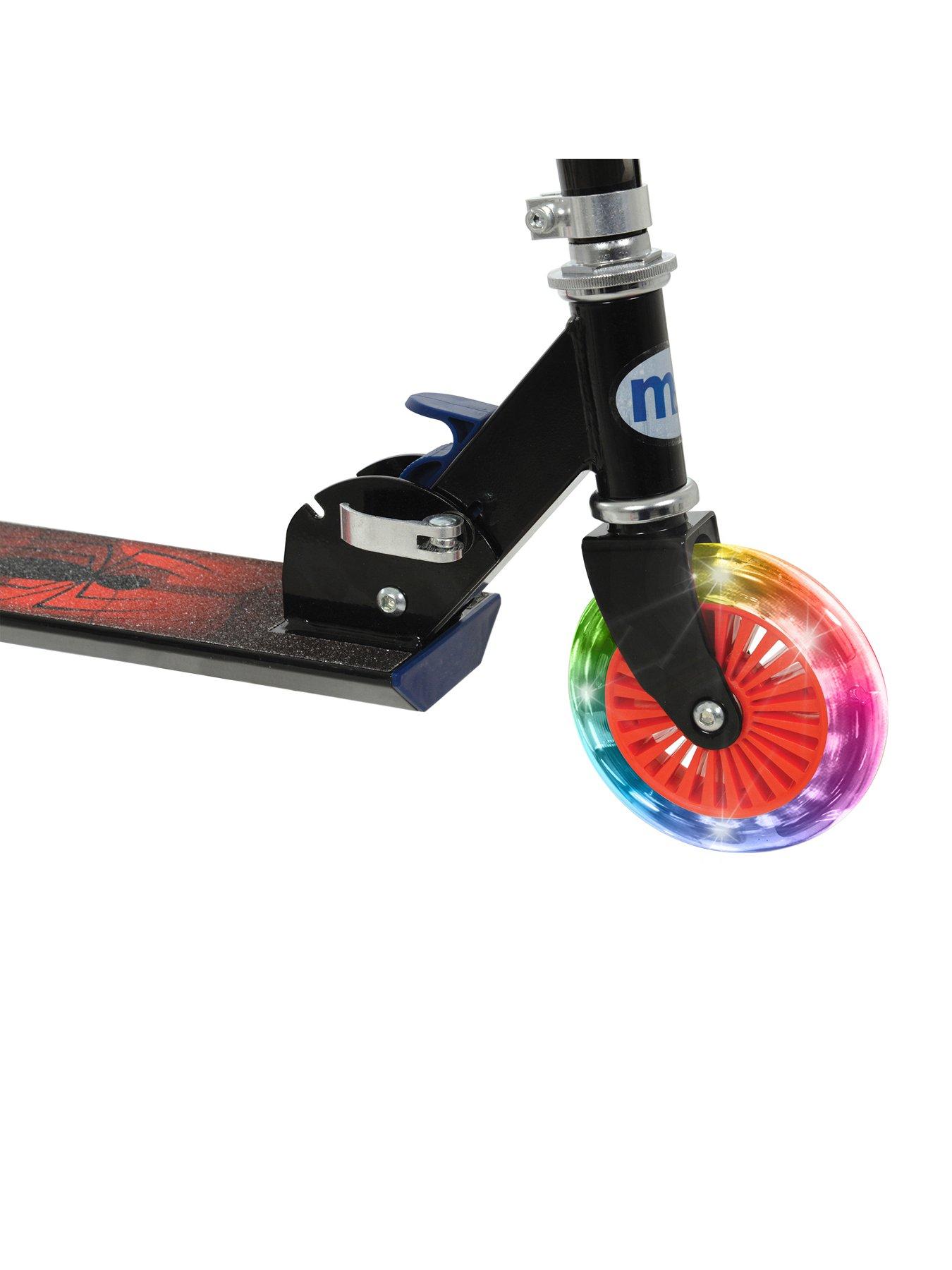 Image 2 of 6 of Spiderman Folding Inline Scooter with LED Wheels