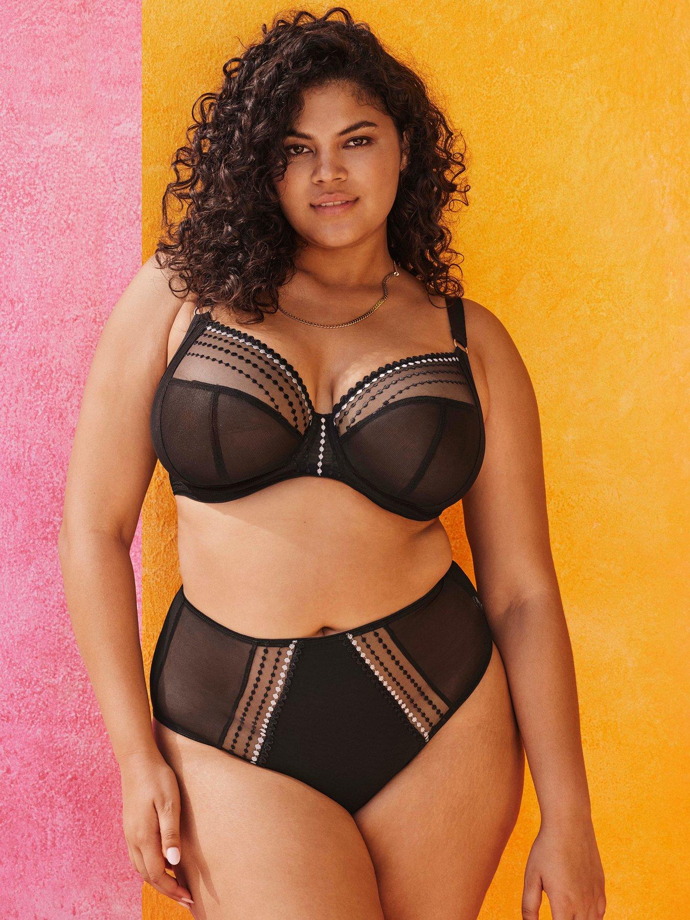 undefined Matilda Underwired Plunge Bra - Black