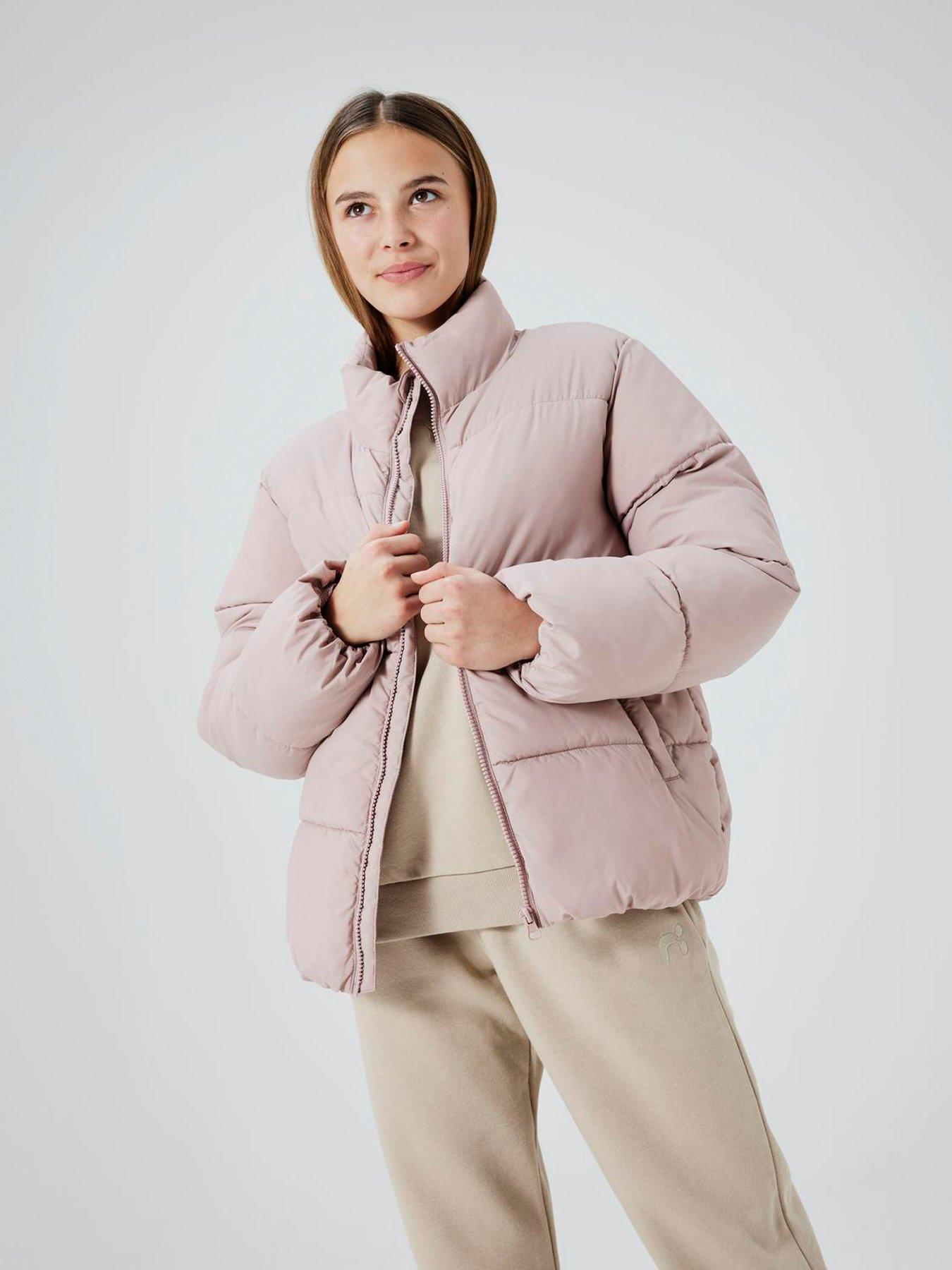 undefined Girls Padded Jacket - Light Pink