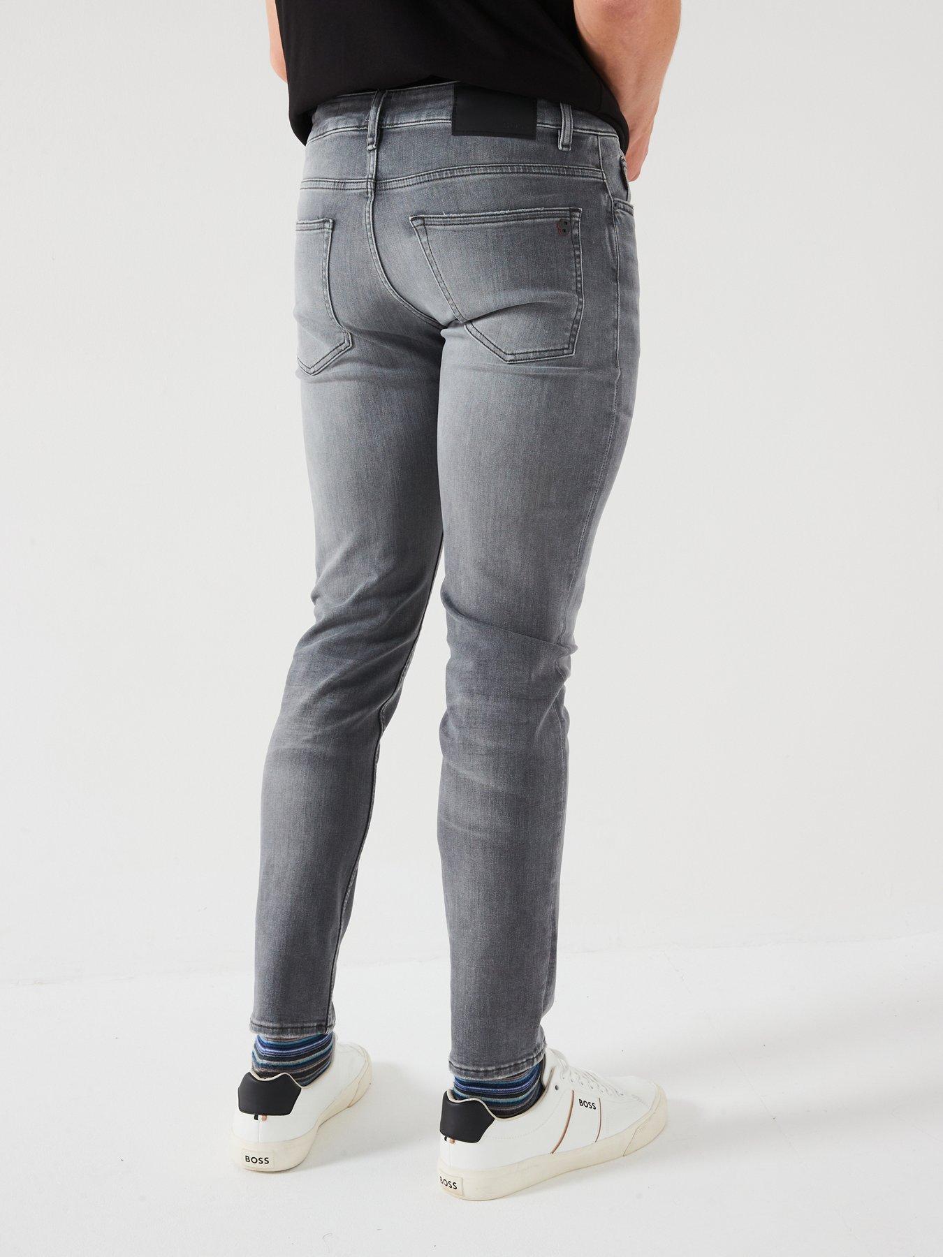 Image 2 of 5 of BOSS Delaware Soft Motion Slim Fit Jeans - Grey
