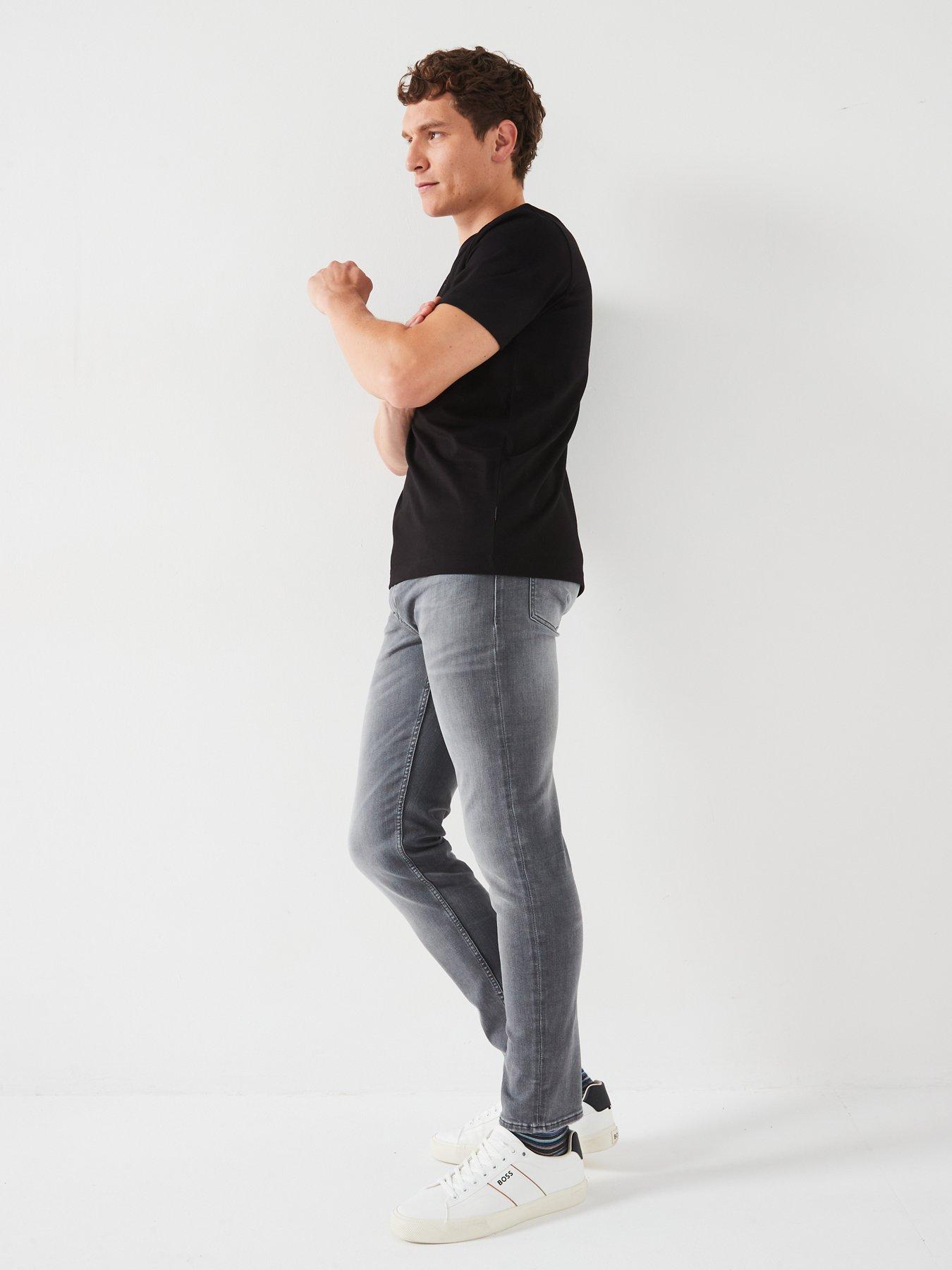 Image 5 of 5 of BOSS Delaware Soft Motion Slim Fit Jeans - Grey